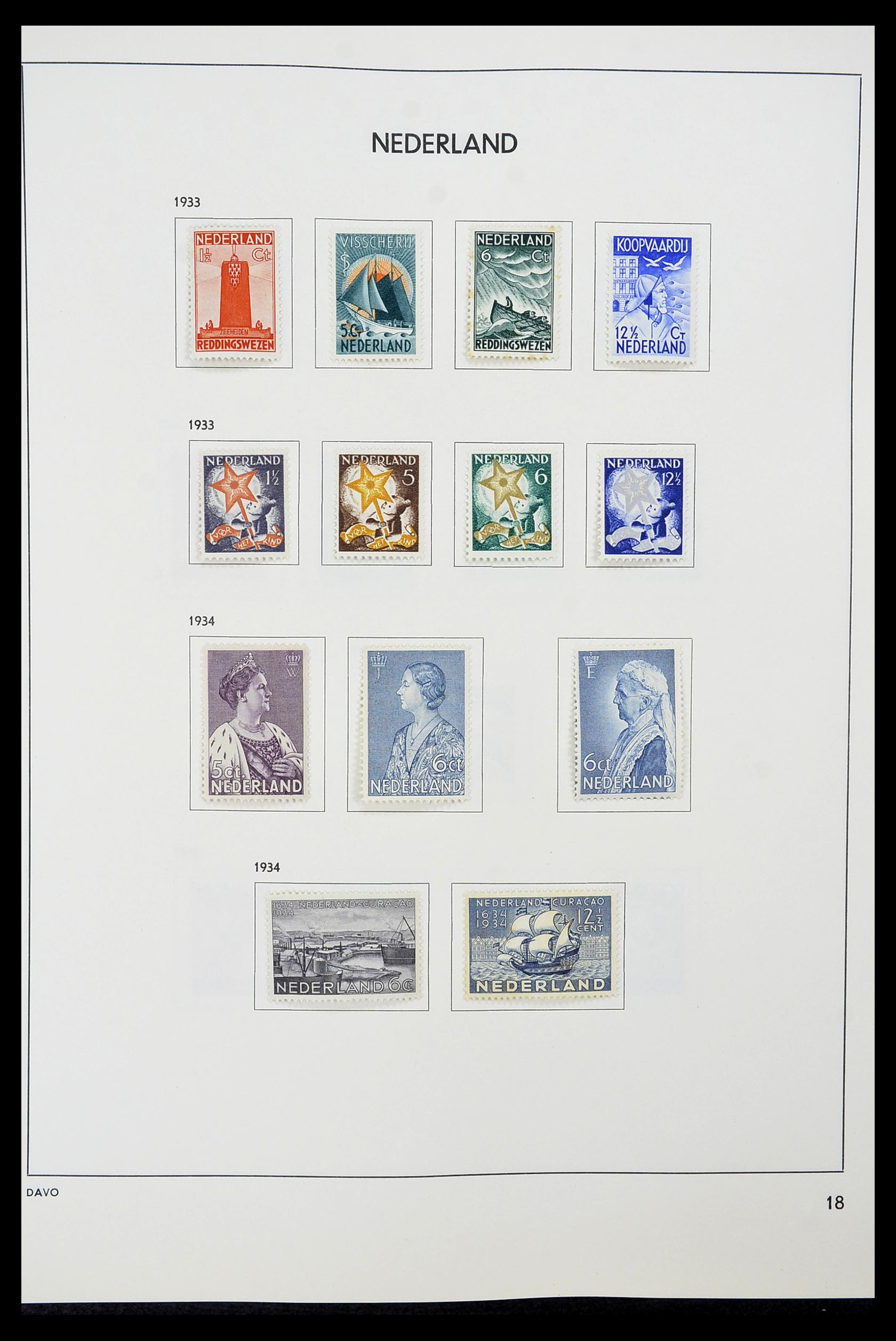 34600 018 - Postzegelverzameling 34600 Nederland en overzeese gebiedsdelen 1852-1
