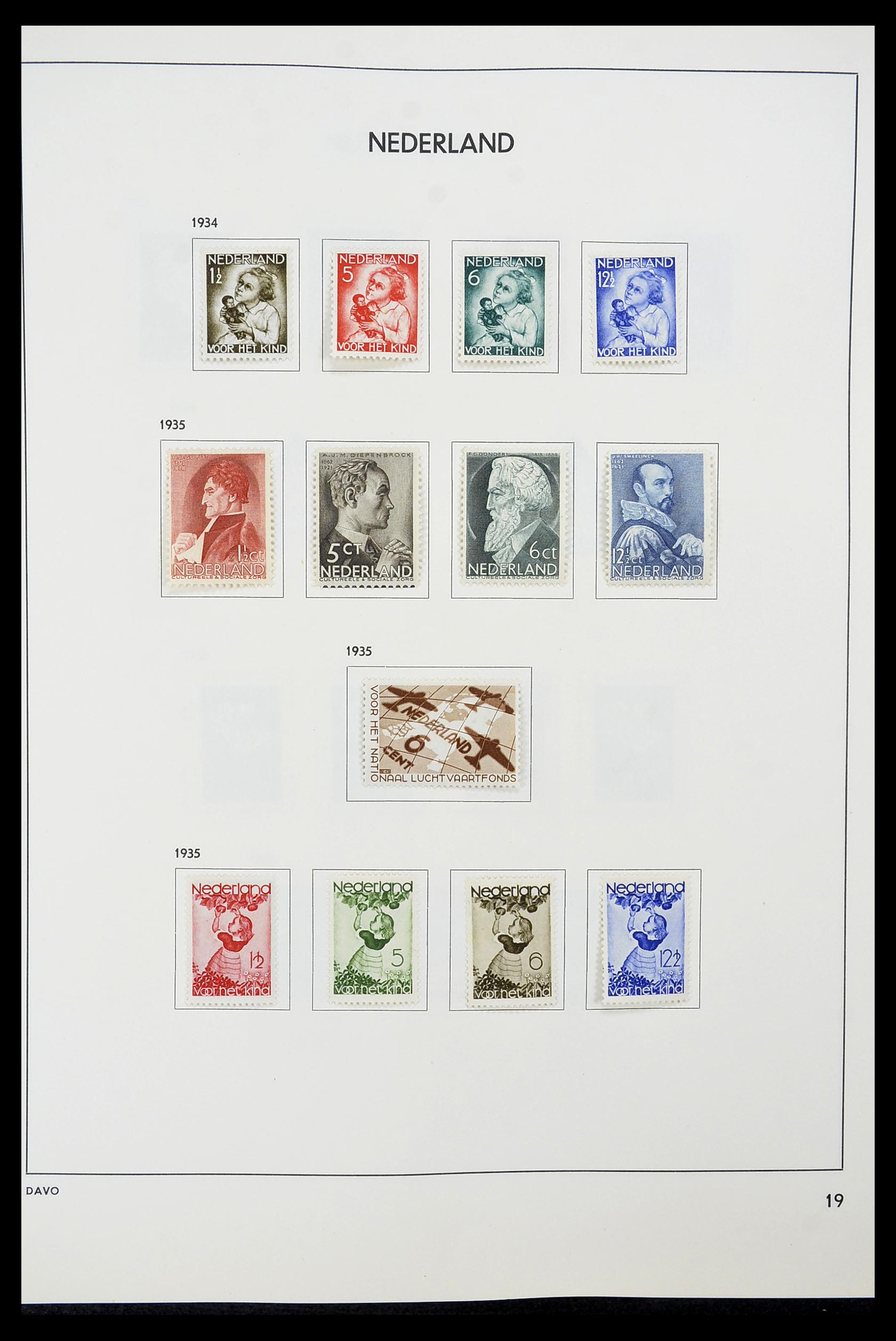 34600 019 - Postzegelverzameling 34600 Nederland en overzeese gebiedsdelen 1852-1