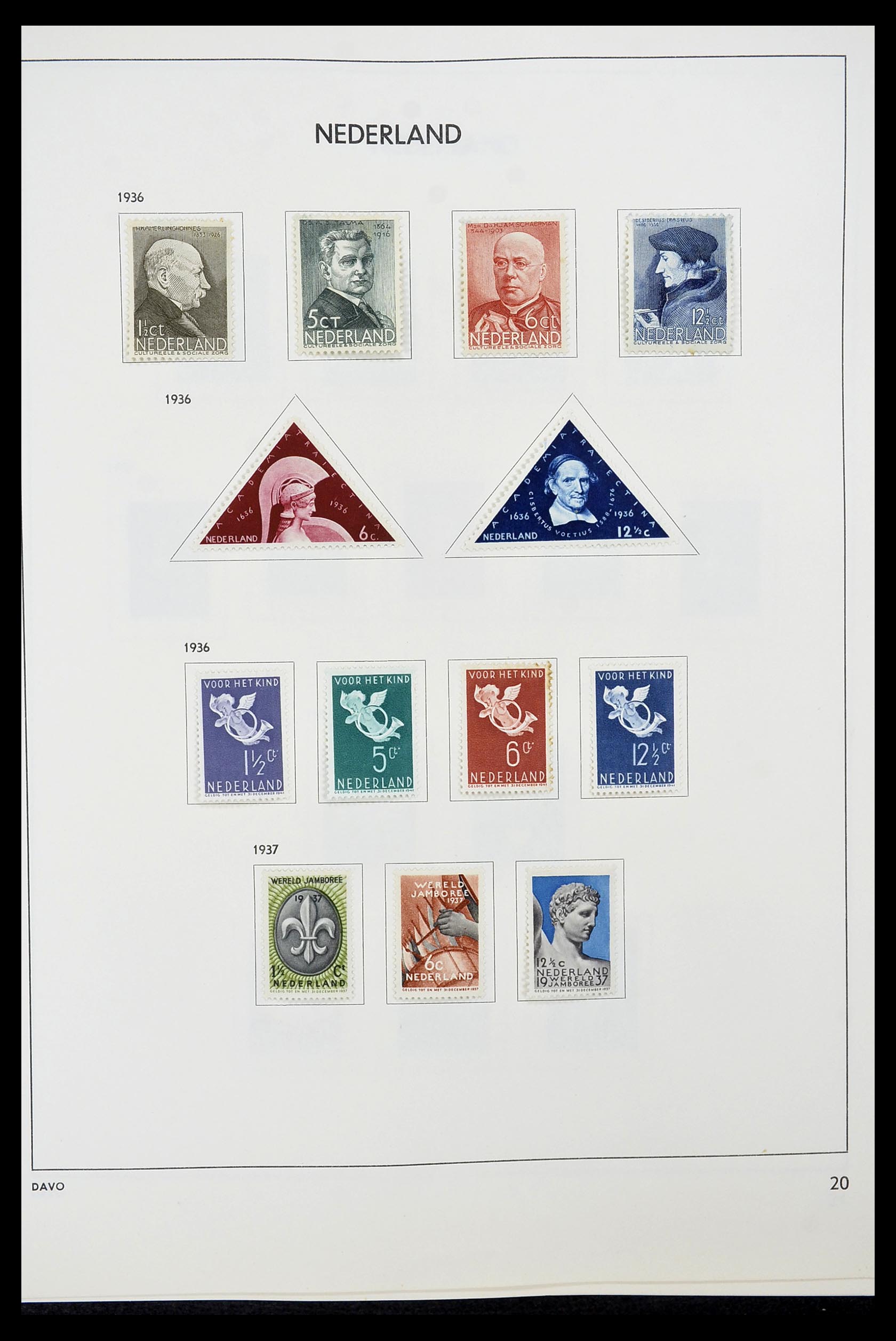 34600 020 - Postzegelverzameling 34600 Nederland en overzeese gebiedsdelen 1852-1