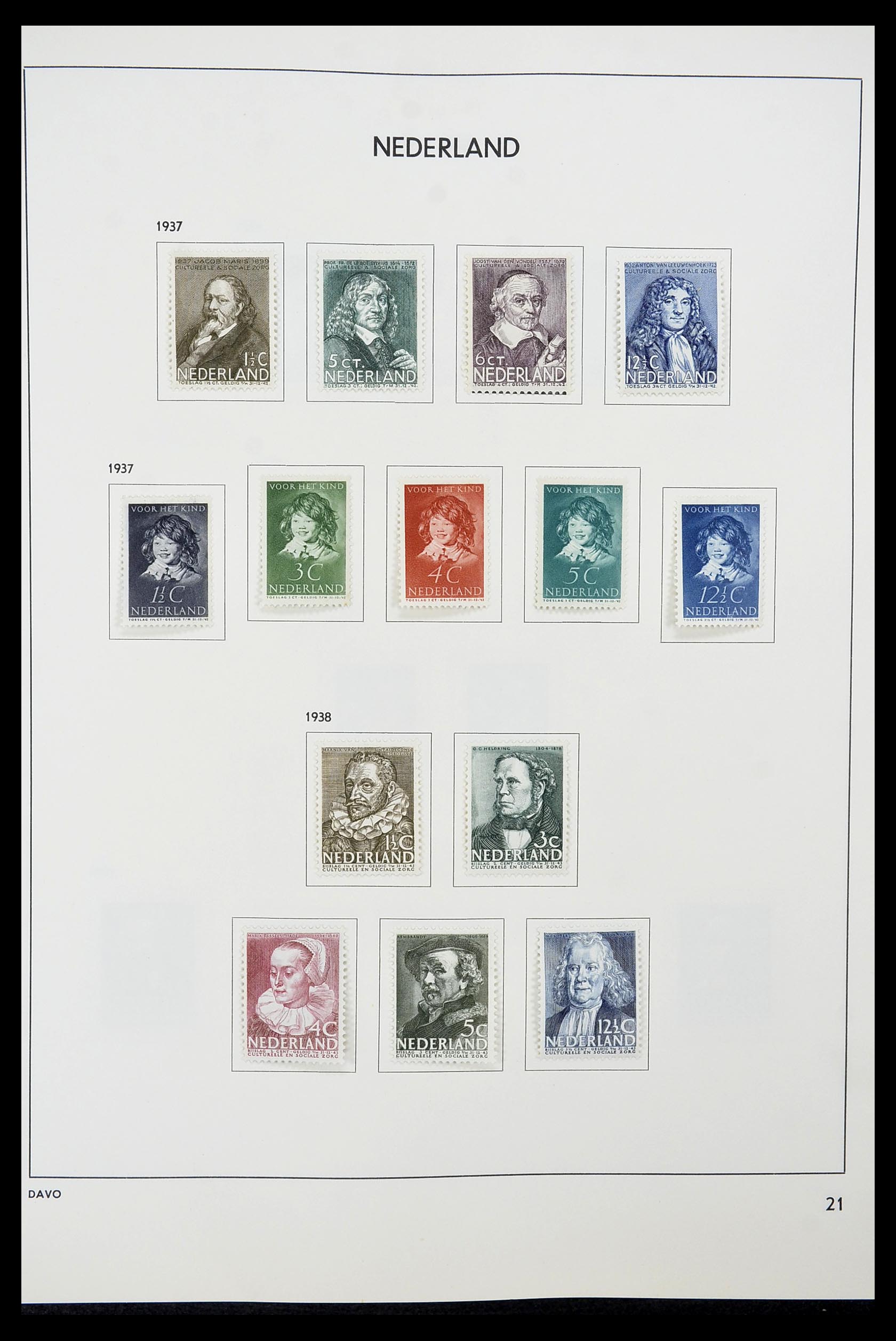 34600 021 - Postzegelverzameling 34600 Nederland en overzeese gebiedsdelen 1852-1