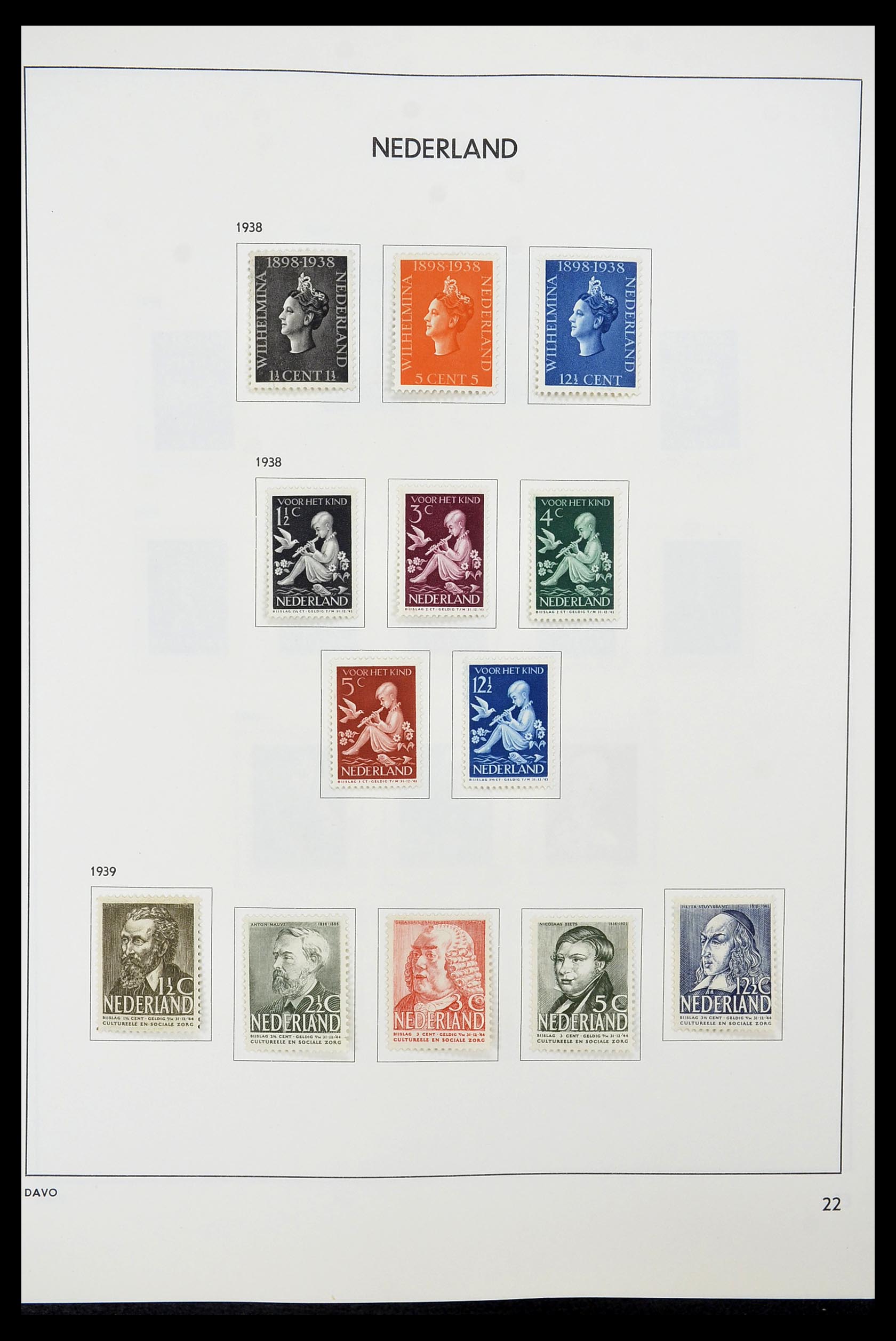 34600 022 - Postzegelverzameling 34600 Nederland en overzeese gebiedsdelen 1852-1
