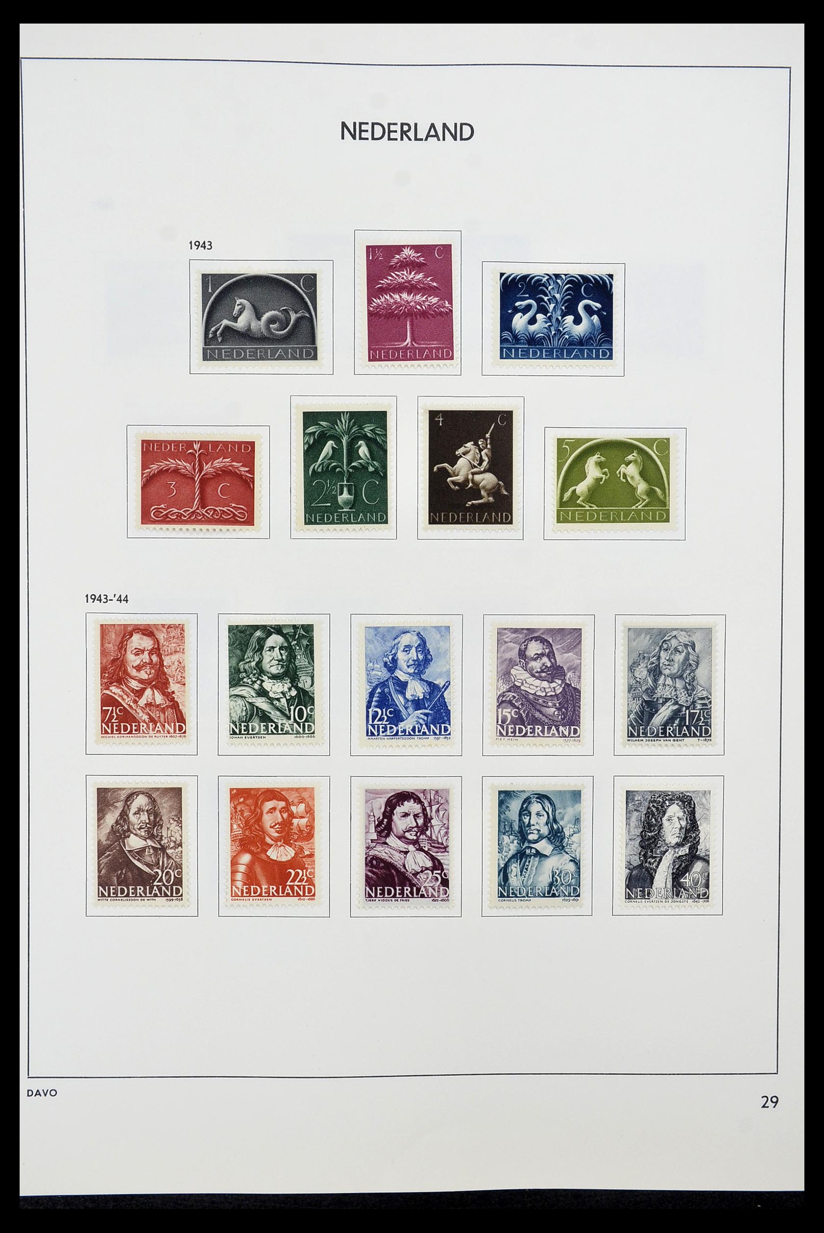34600 028 - Postzegelverzameling 34600 Nederland en overzeese gebiedsdelen 1852-1