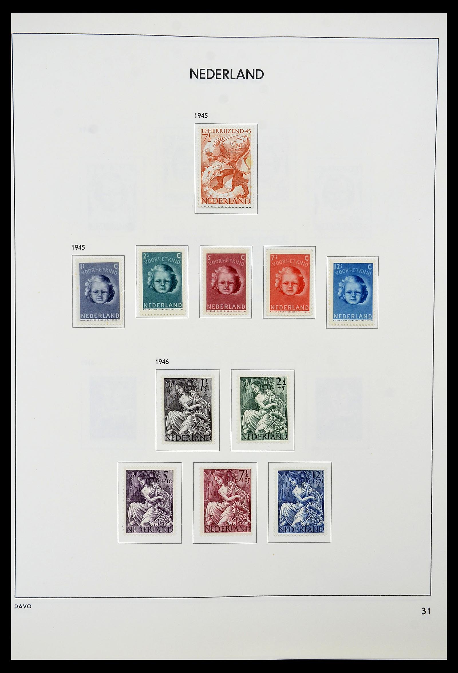34600 030 - Postzegelverzameling 34600 Nederland en overzeese gebiedsdelen 1852-1