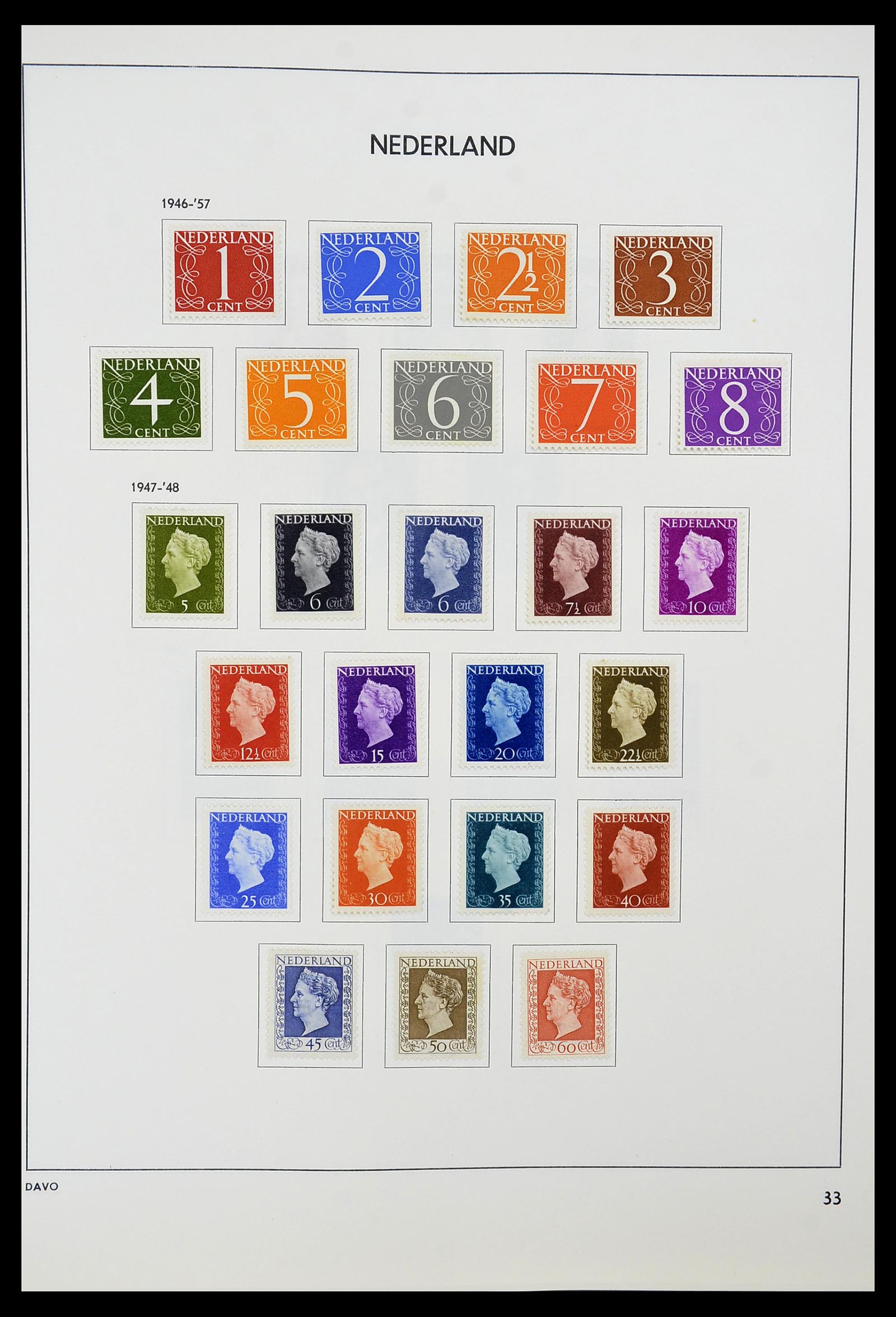 34600 032 - Postzegelverzameling 34600 Nederland en overzeese gebiedsdelen 1852-1