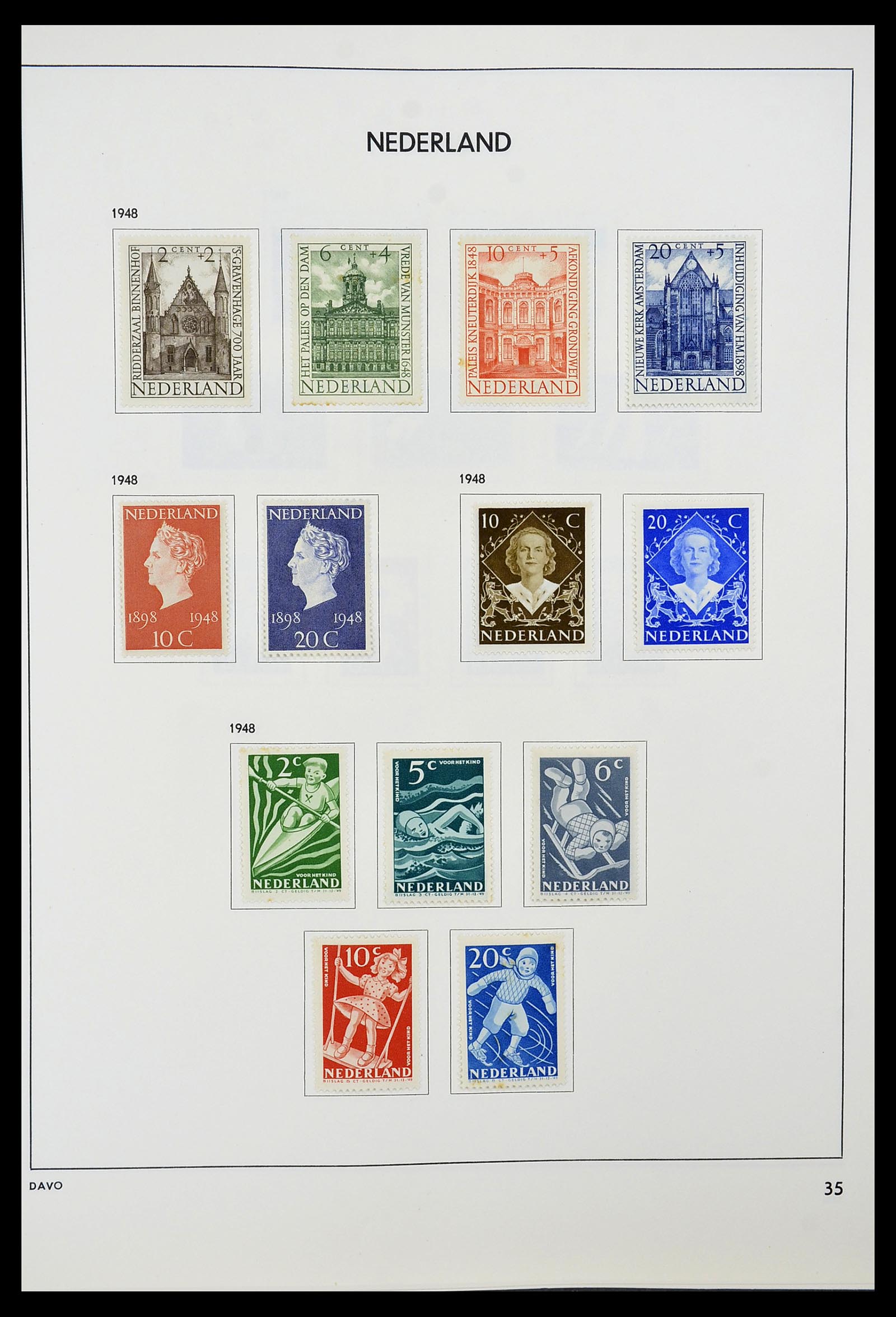 34600 034 - Postzegelverzameling 34600 Nederland en overzeese gebiedsdelen 1852-1
