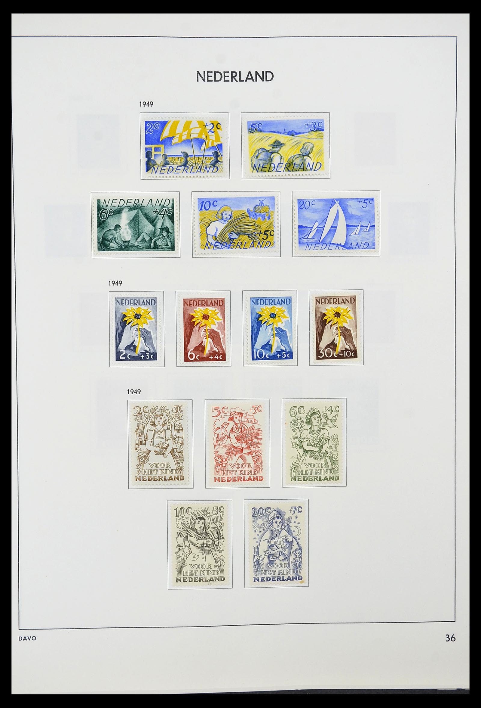 34600 035 - Postzegelverzameling 34600 Nederland en overzeese gebiedsdelen 1852-1