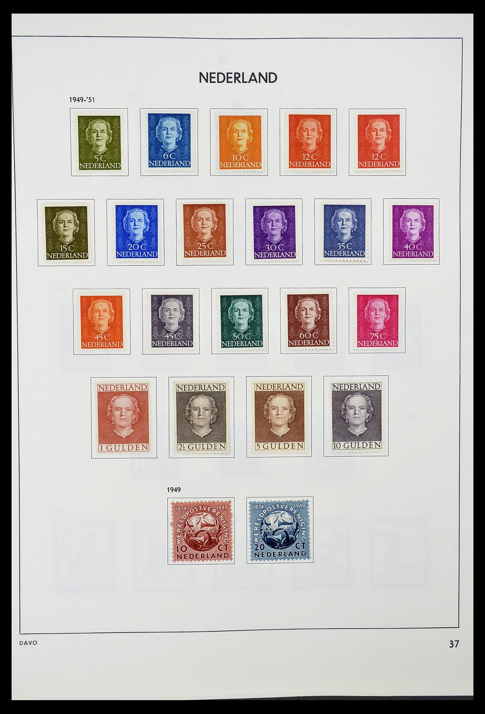 34600 036 - Postzegelverzameling 34600 Nederland en overzeese gebiedsdelen 1852-1