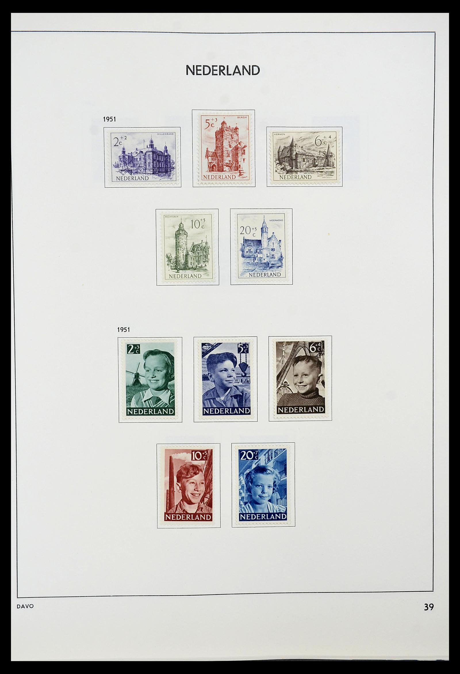 34600 038 - Postzegelverzameling 34600 Nederland en overzeese gebiedsdelen 1852-1