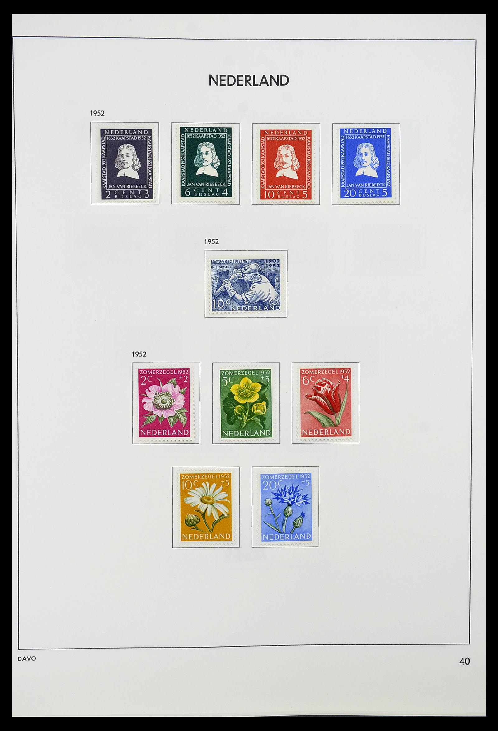 34600 039 - Postzegelverzameling 34600 Nederland en overzeese gebiedsdelen 1852-1