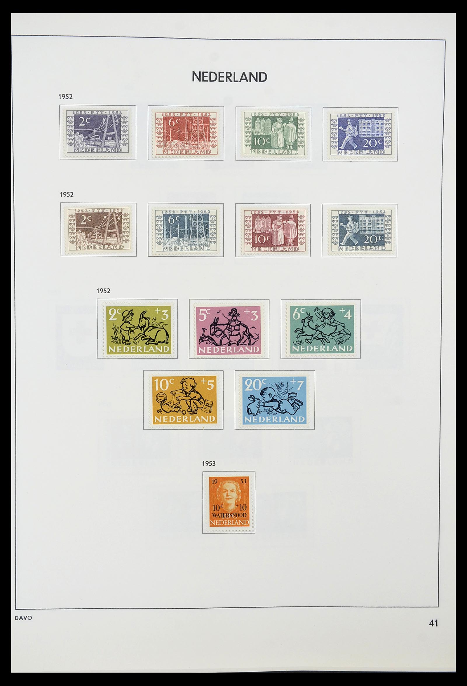 34600 040 - Postzegelverzameling 34600 Nederland en overzeese gebiedsdelen 1852-1