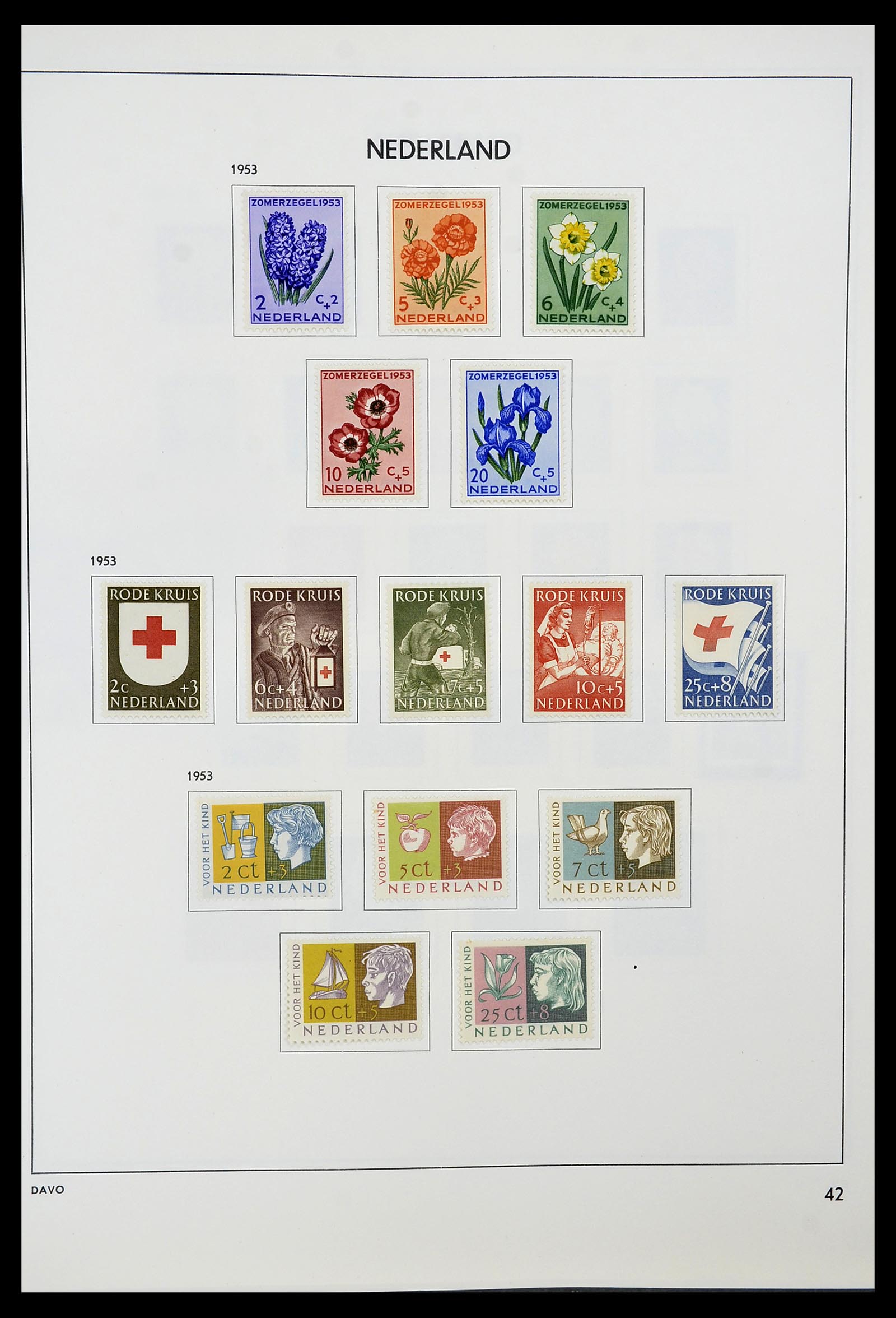 34600 041 - Postzegelverzameling 34600 Nederland en overzeese gebiedsdelen 1852-1