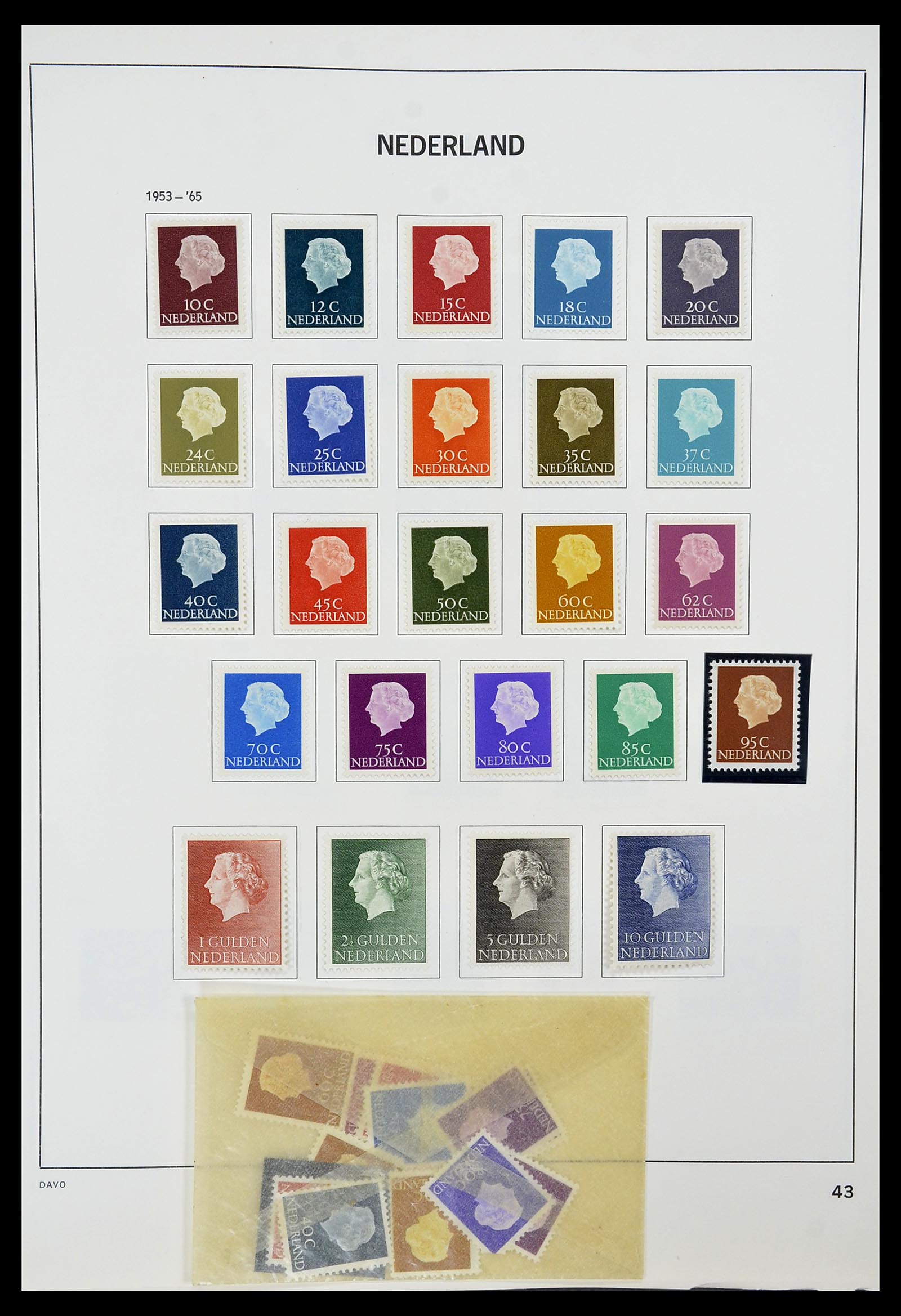 34600 042 - Postzegelverzameling 34600 Nederland en overzeese gebiedsdelen 1852-1