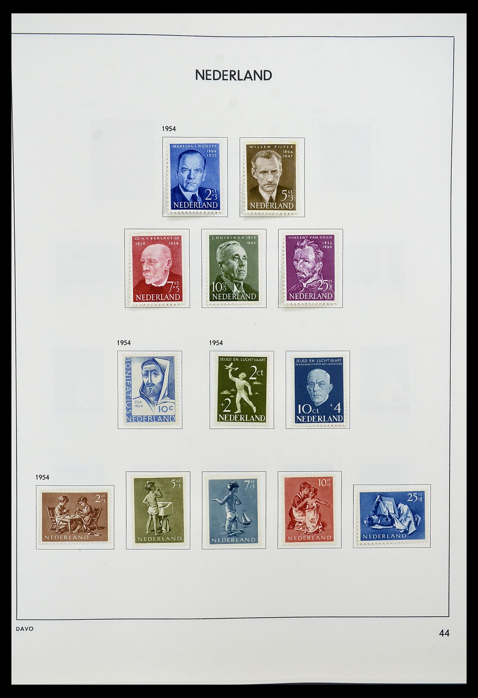 34600 043 - Postzegelverzameling 34600 Nederland en overzeese gebiedsdelen 1852-1