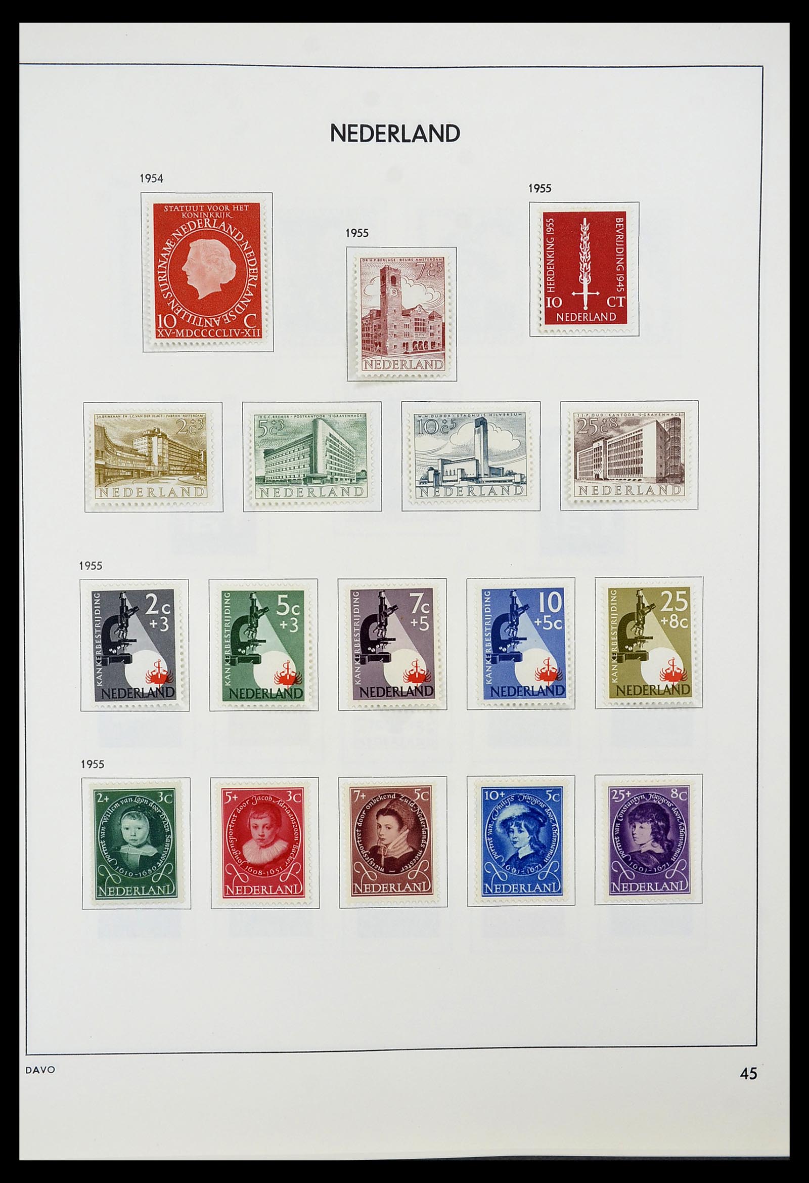 34600 044 - Postzegelverzameling 34600 Nederland en overzeese gebiedsdelen 1852-1