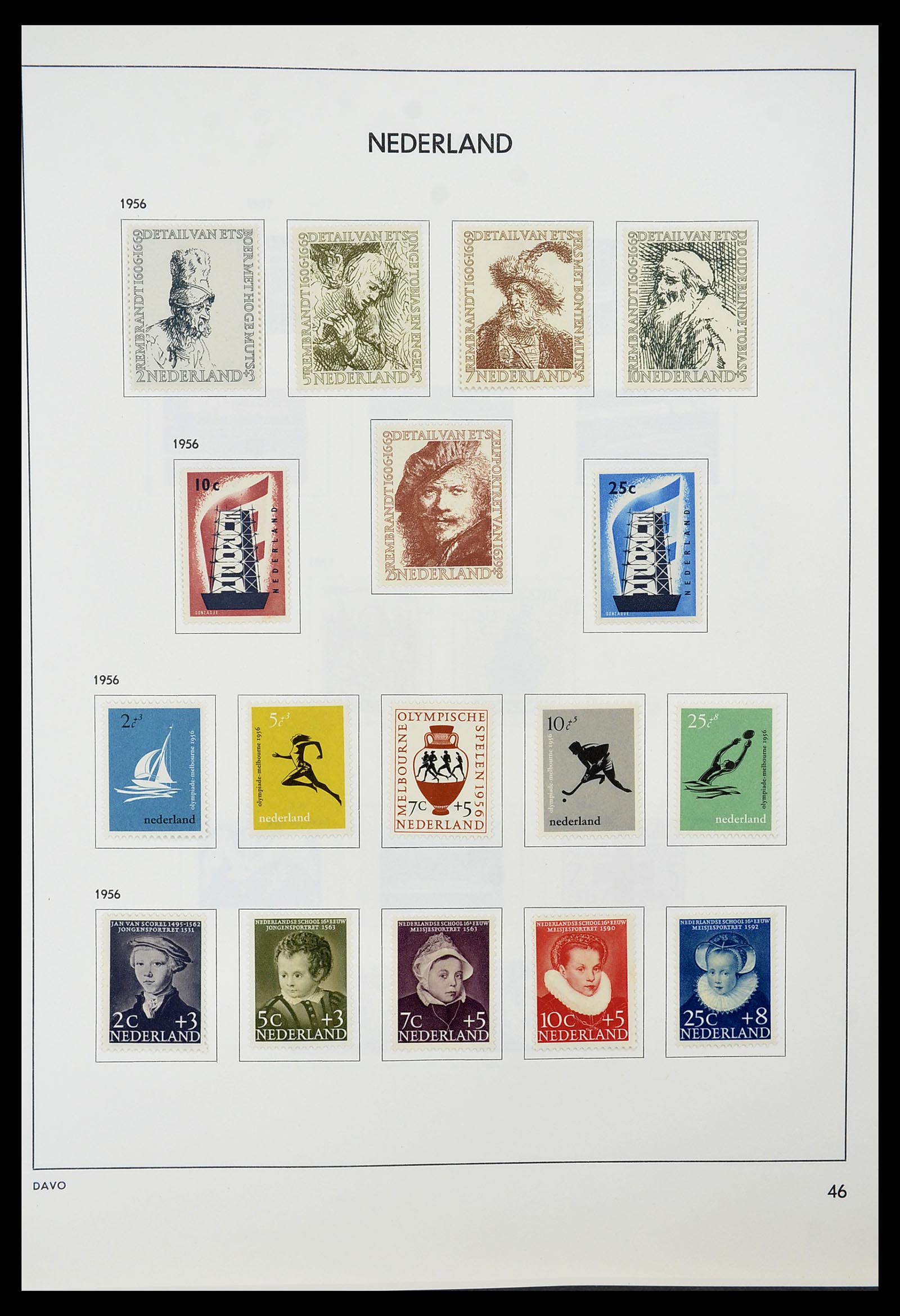 34600 045 - Postzegelverzameling 34600 Nederland en overzeese gebiedsdelen 1852-1
