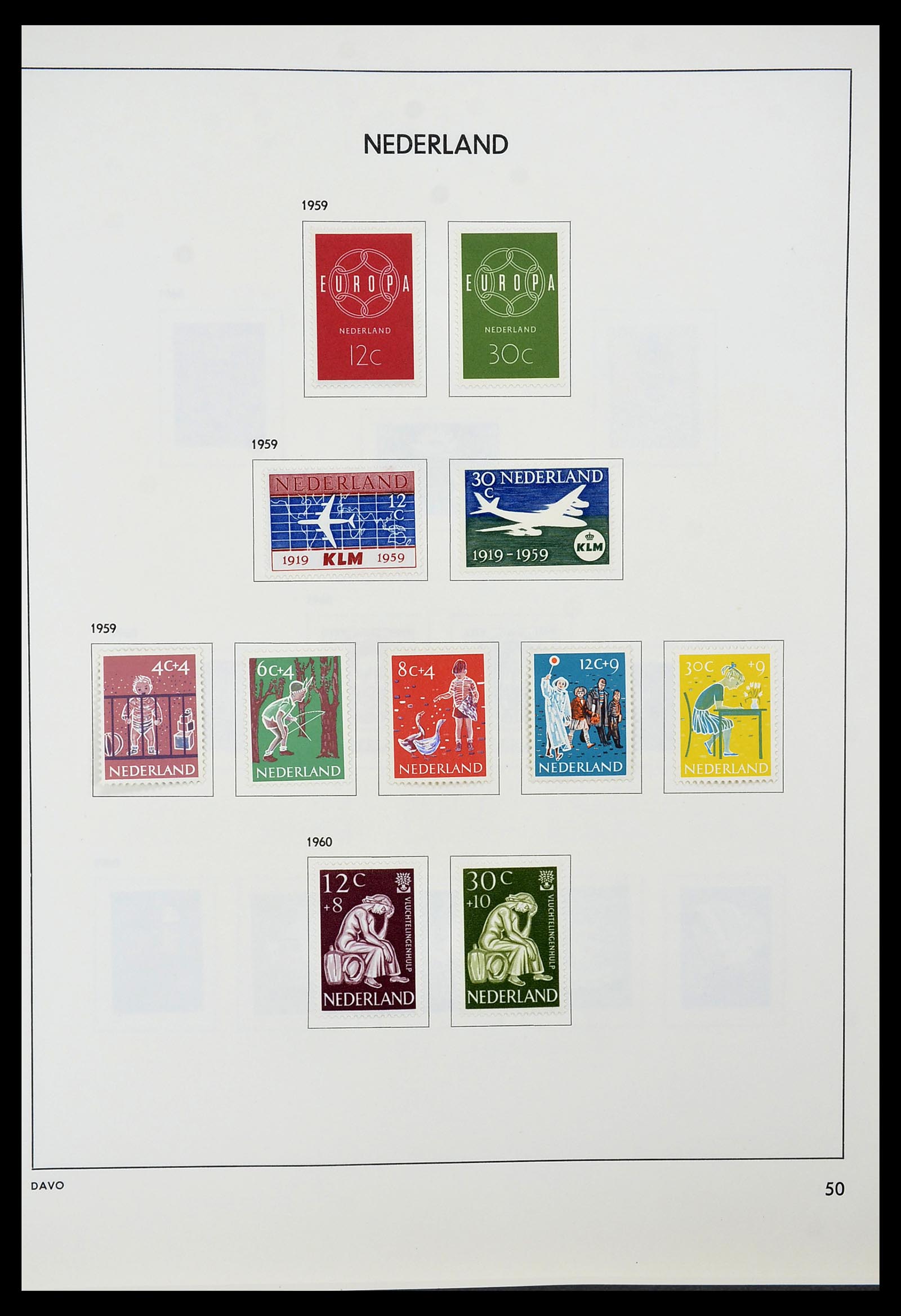 34600 049 - Postzegelverzameling 34600 Nederland en overzeese gebiedsdelen 1852-1