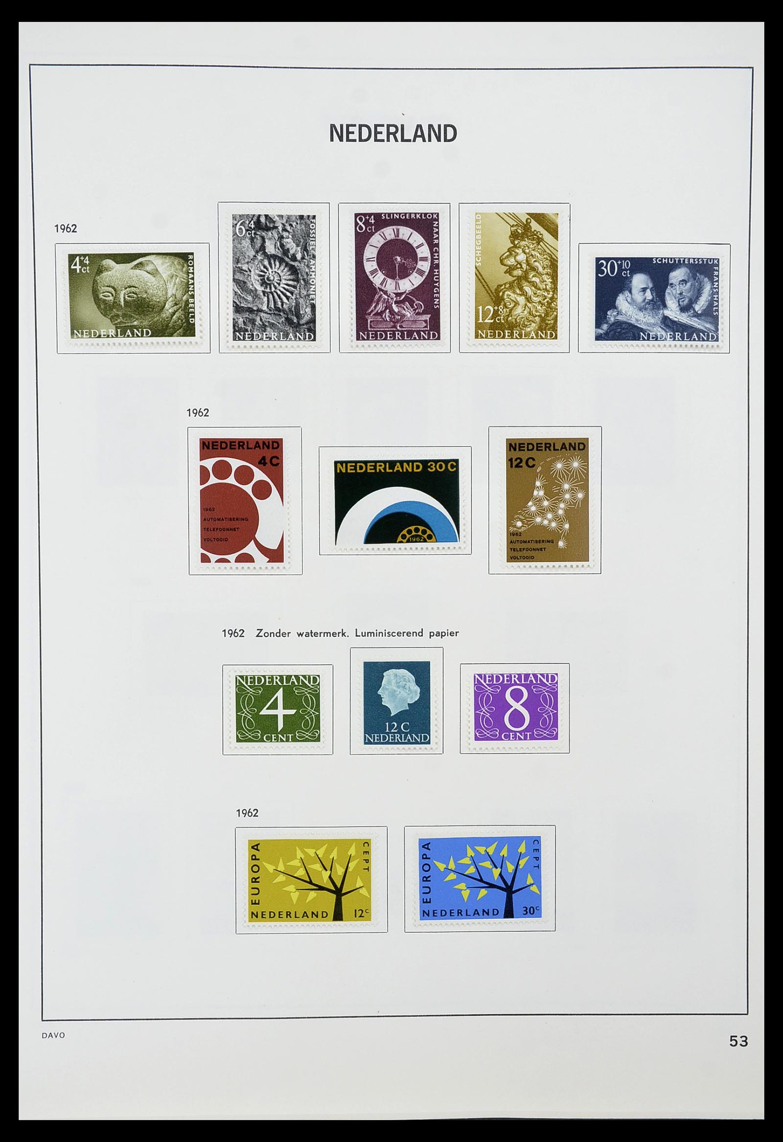 34600 052 - Postzegelverzameling 34600 Nederland en overzeese gebiedsdelen 1852-1