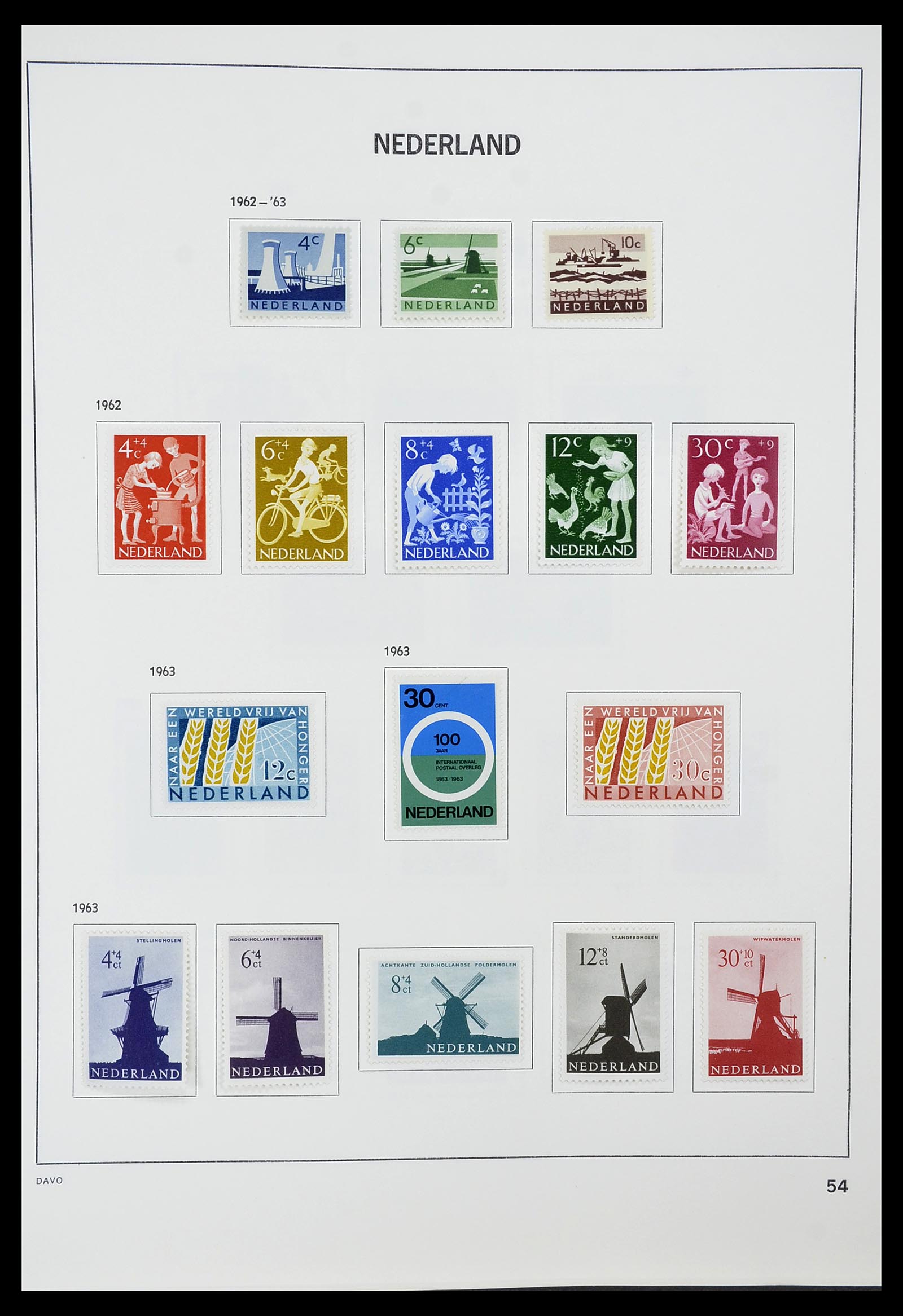 34600 053 - Postzegelverzameling 34600 Nederland en overzeese gebiedsdelen 1852-1