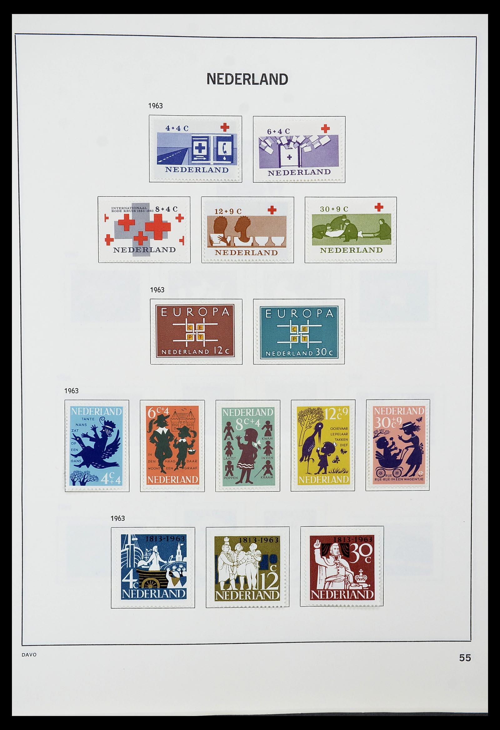 34600 054 - Postzegelverzameling 34600 Nederland en overzeese gebiedsdelen 1852-1