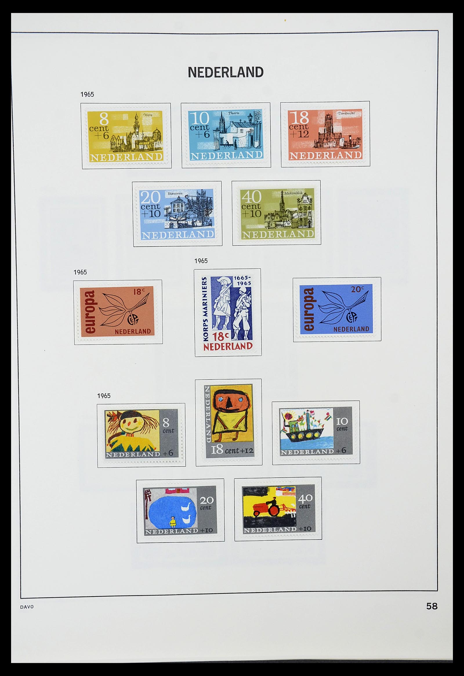 34600 057 - Postzegelverzameling 34600 Nederland en overzeese gebiedsdelen 1852-1
