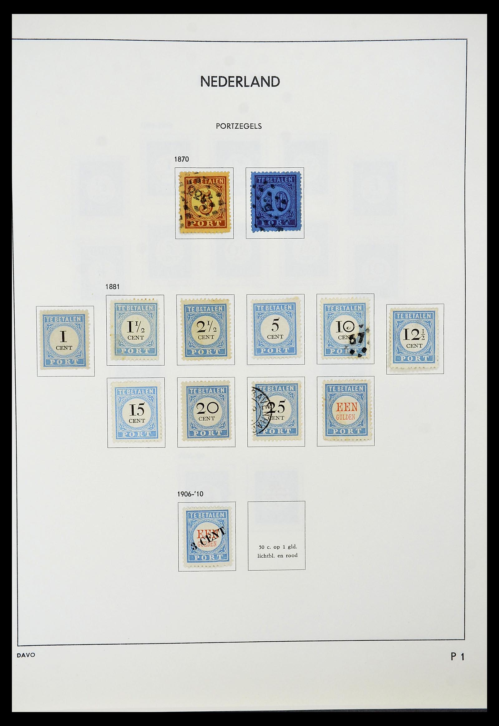 34600 061 - Postzegelverzameling 34600 Nederland en overzeese gebiedsdelen 1852-1