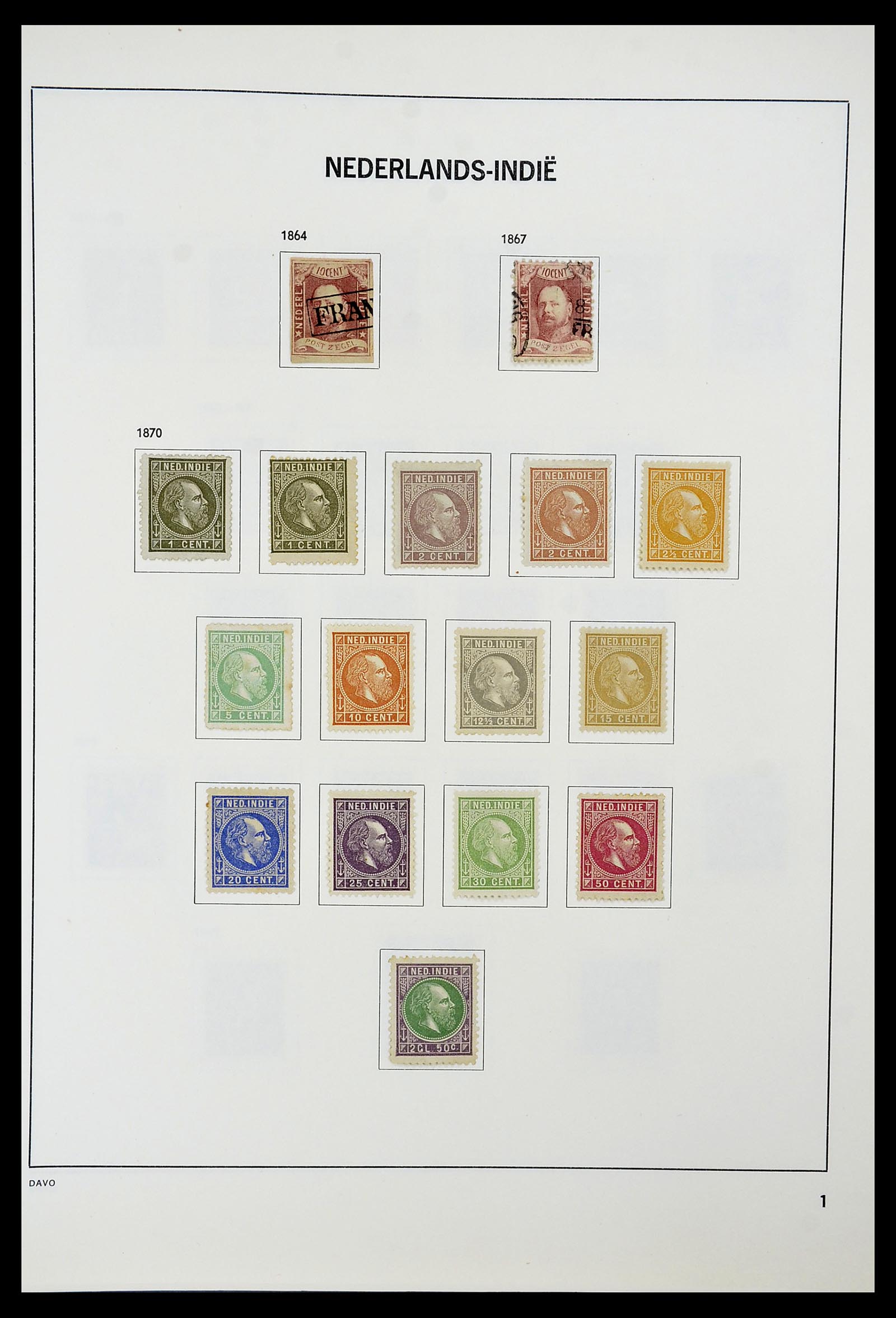 34600 077 - Postzegelverzameling 34600 Nederland en overzeese gebiedsdelen 1852-1