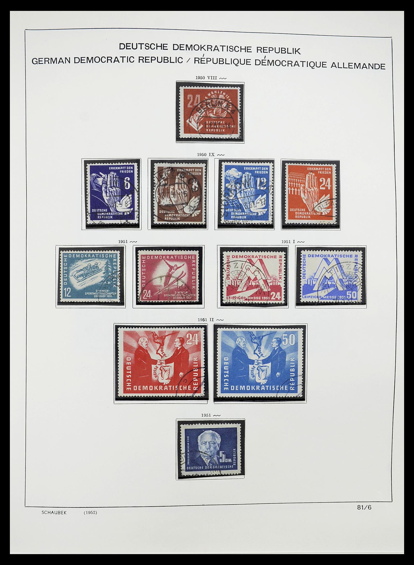 34602 003 - Stamp Collection 34602 GDR 1949-1971.
