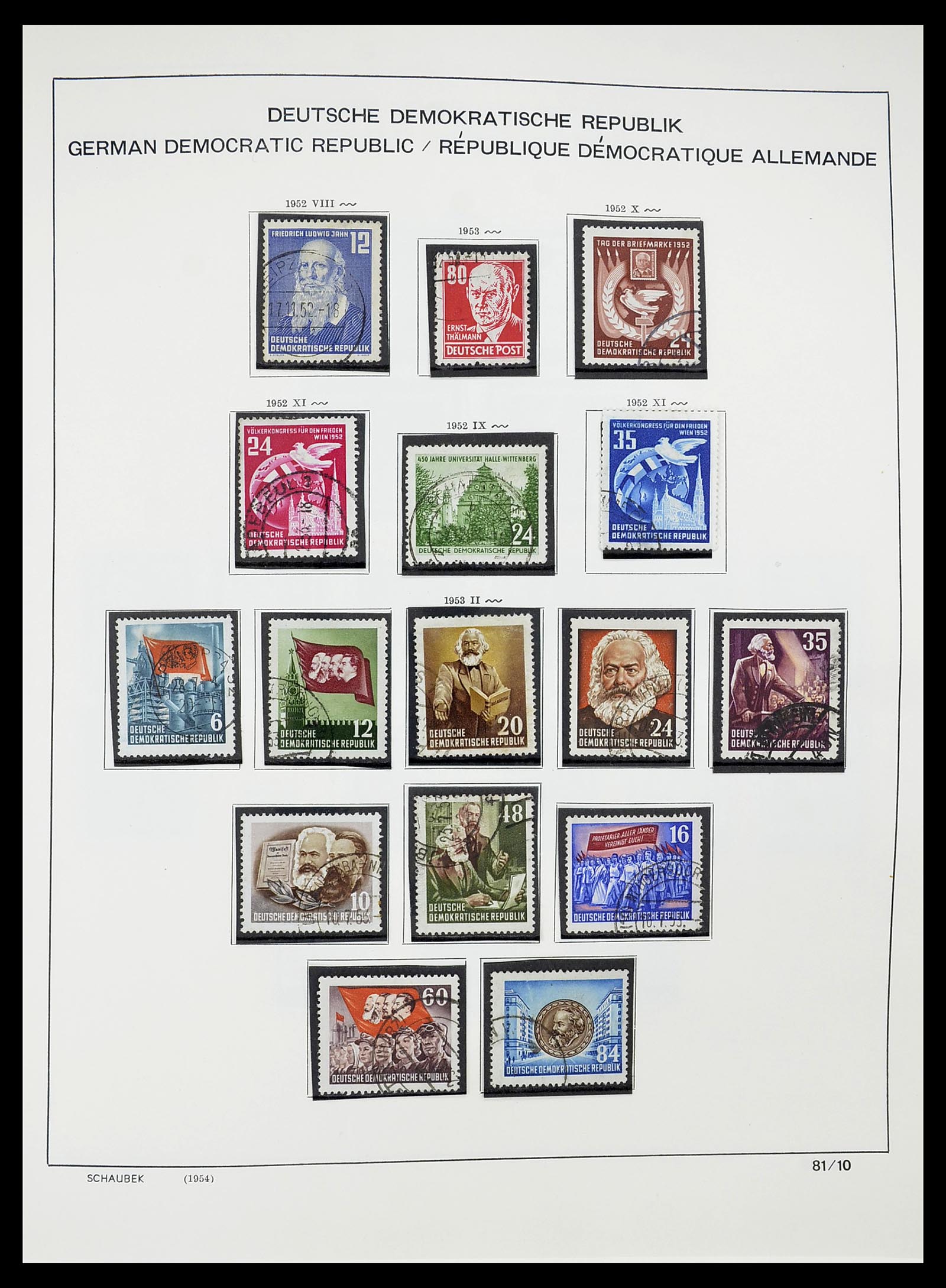 34602 007 - Stamp Collection 34602 GDR 1949-1971.