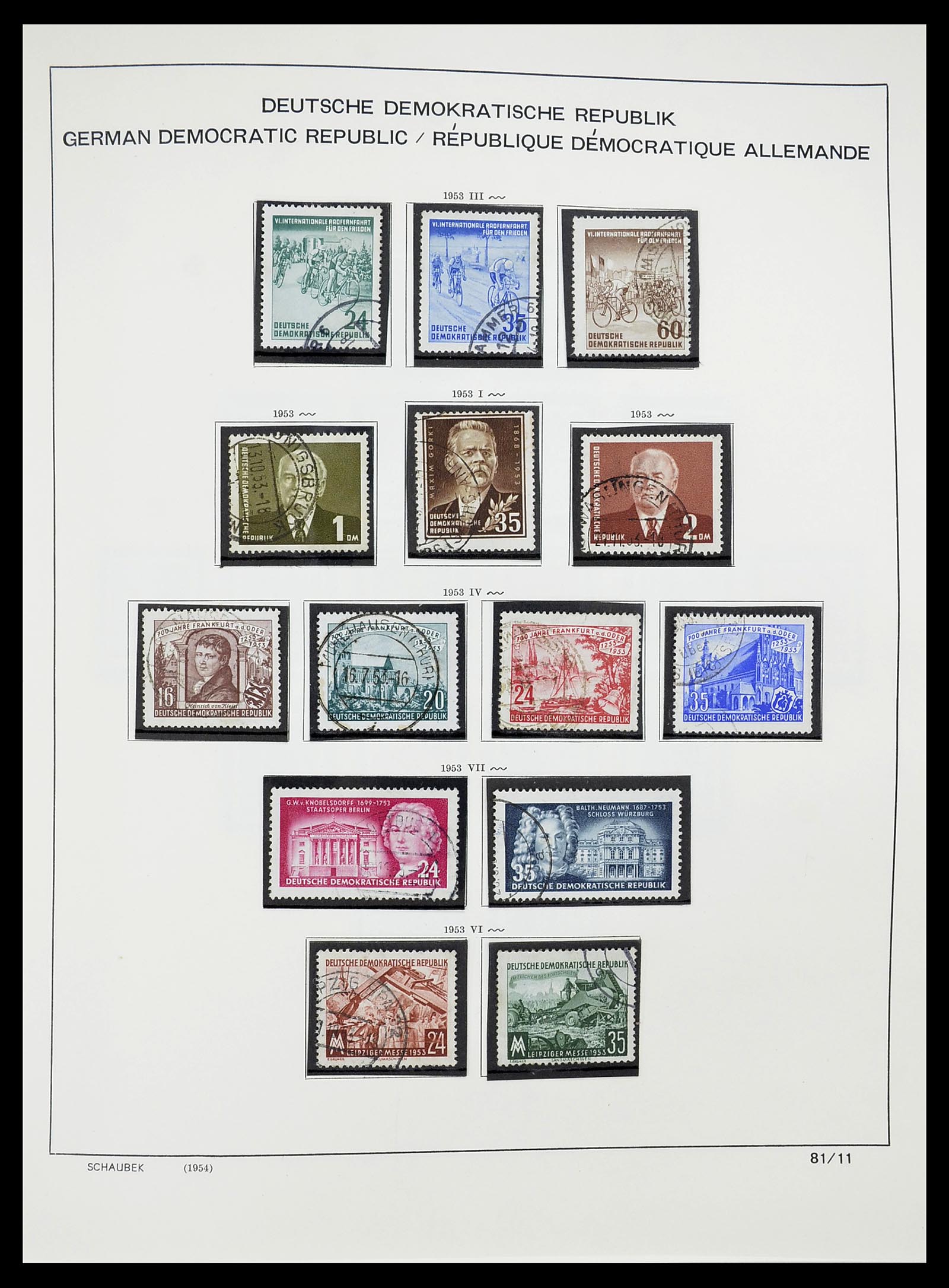 34602 009 - Postzegelverzameling 34602 DDR 1949-1971.