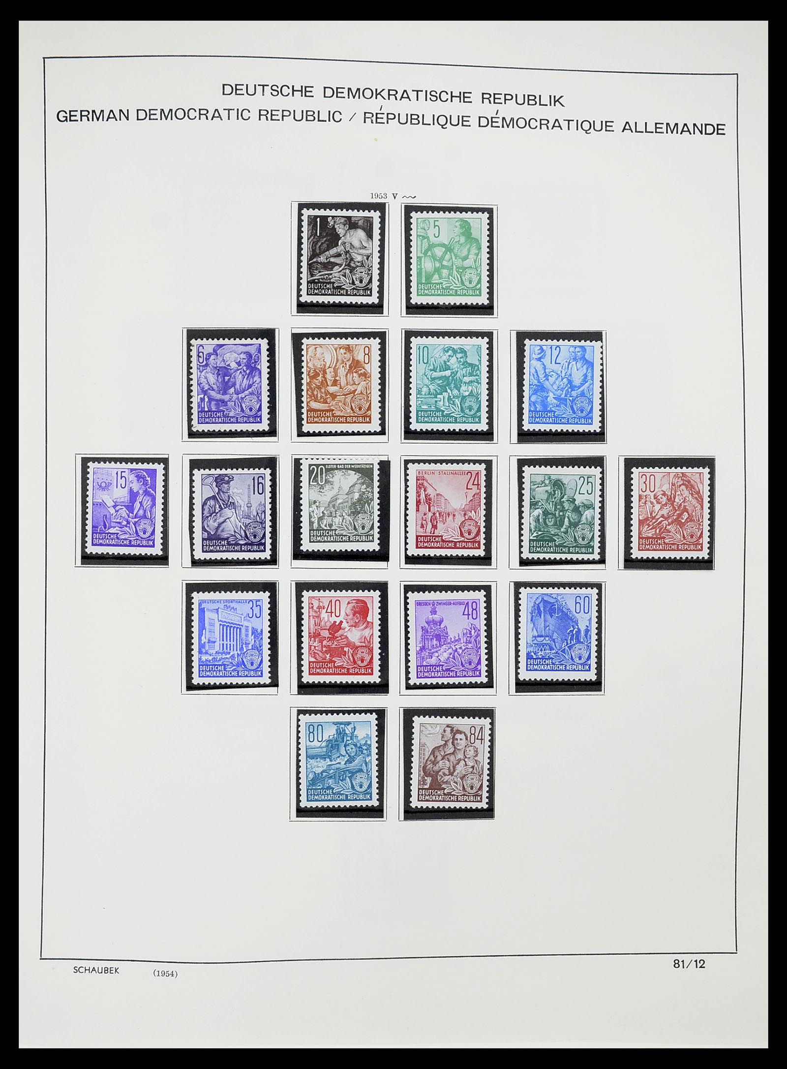 34602 010 - Stamp Collection 34602 GDR 1949-1971.