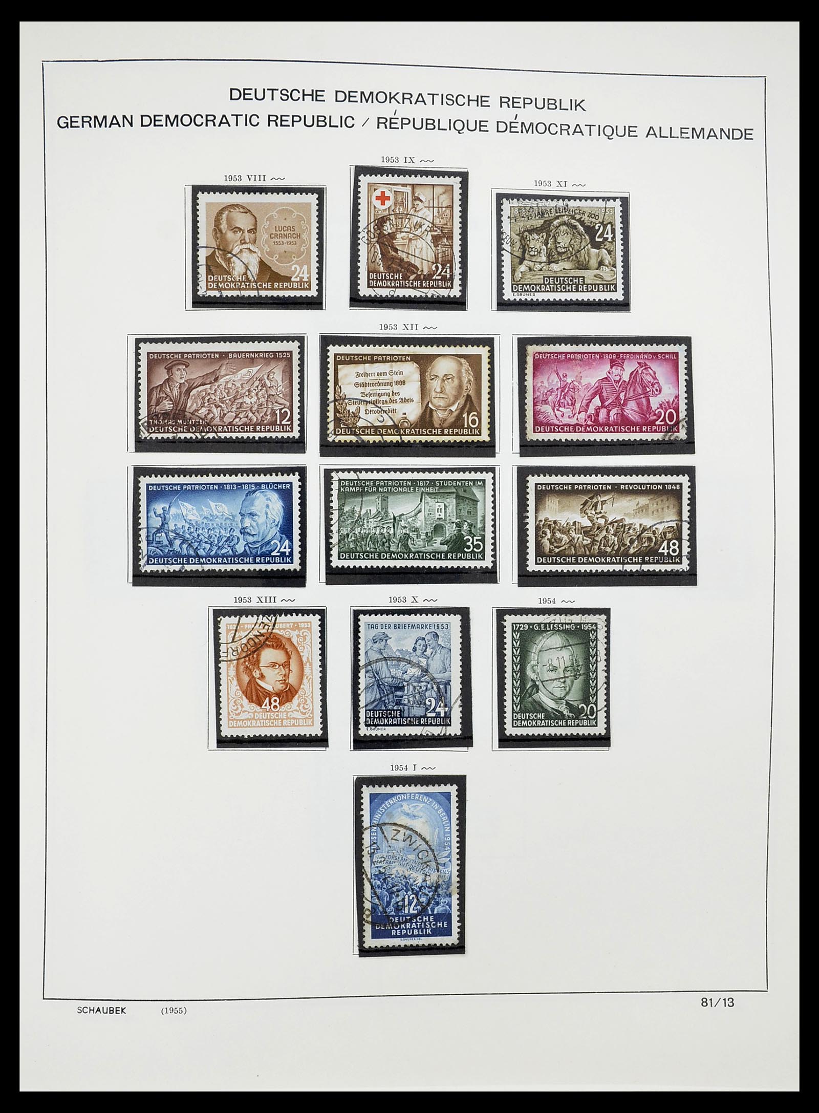 34602 011 - Stamp Collection 34602 GDR 1949-1971.