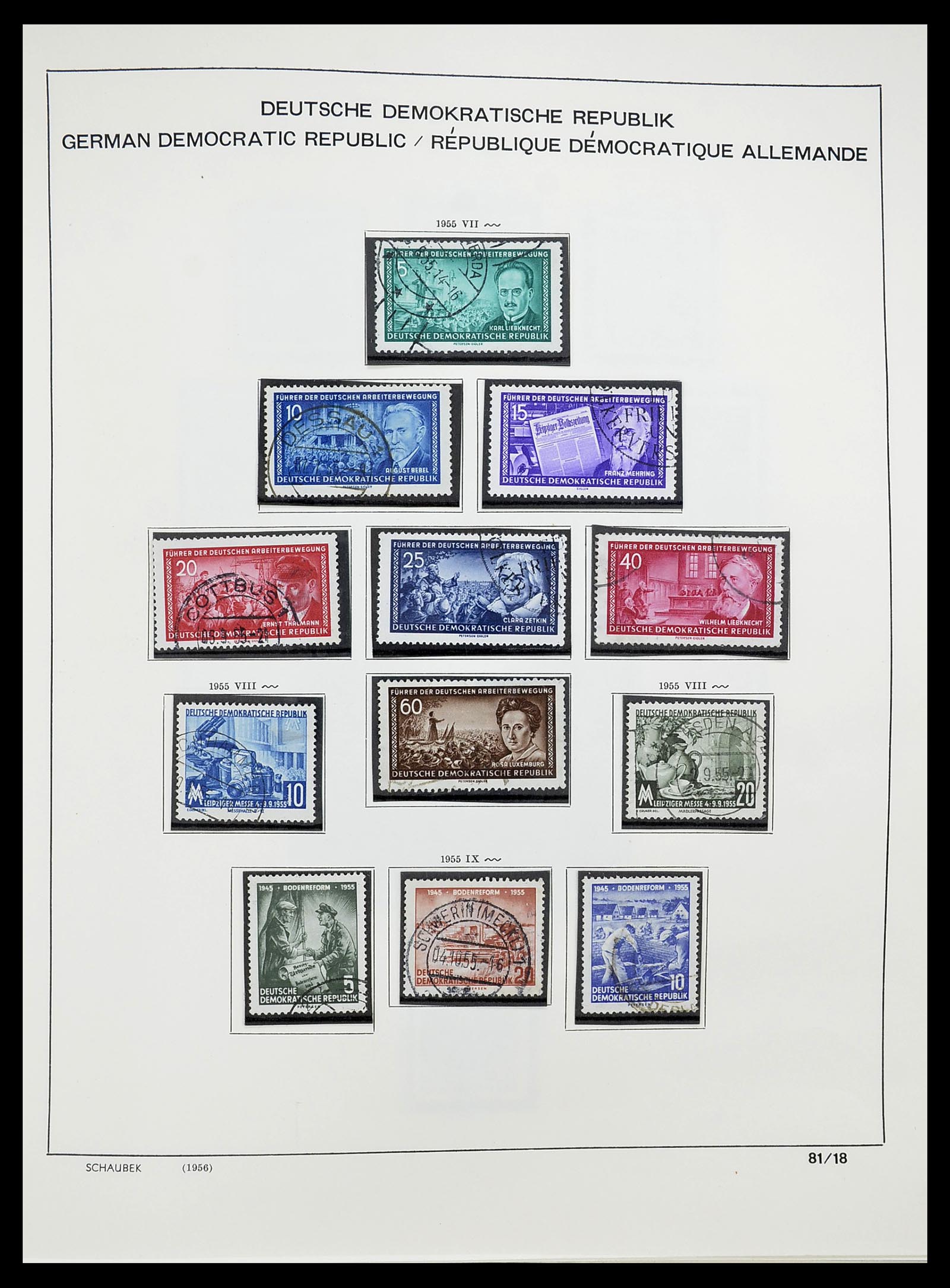 34602 017 - Stamp Collection 34602 GDR 1949-1971.