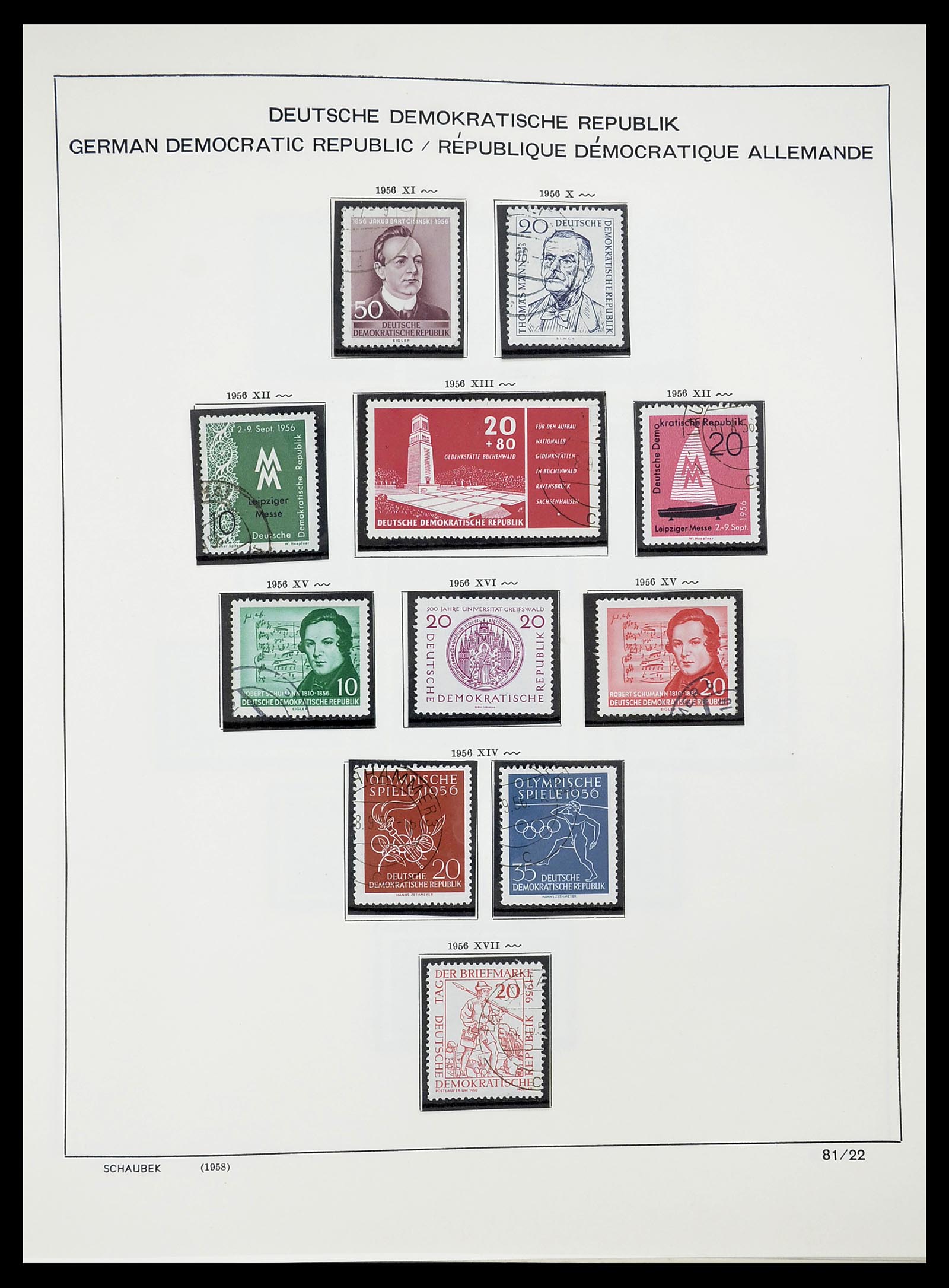 34602 022 - Stamp Collection 34602 GDR 1949-1971.