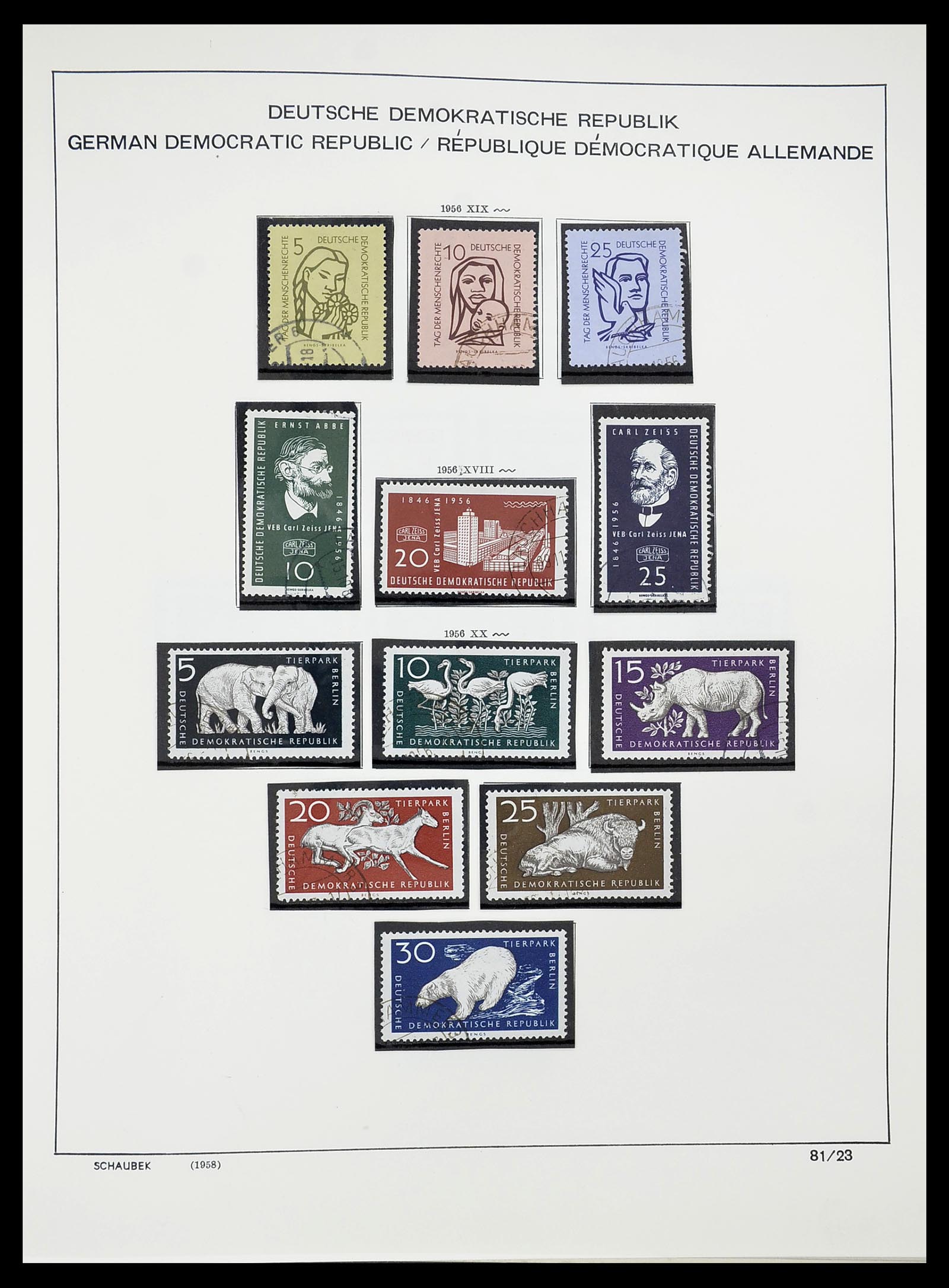 34602 023 - Stamp Collection 34602 GDR 1949-1971.