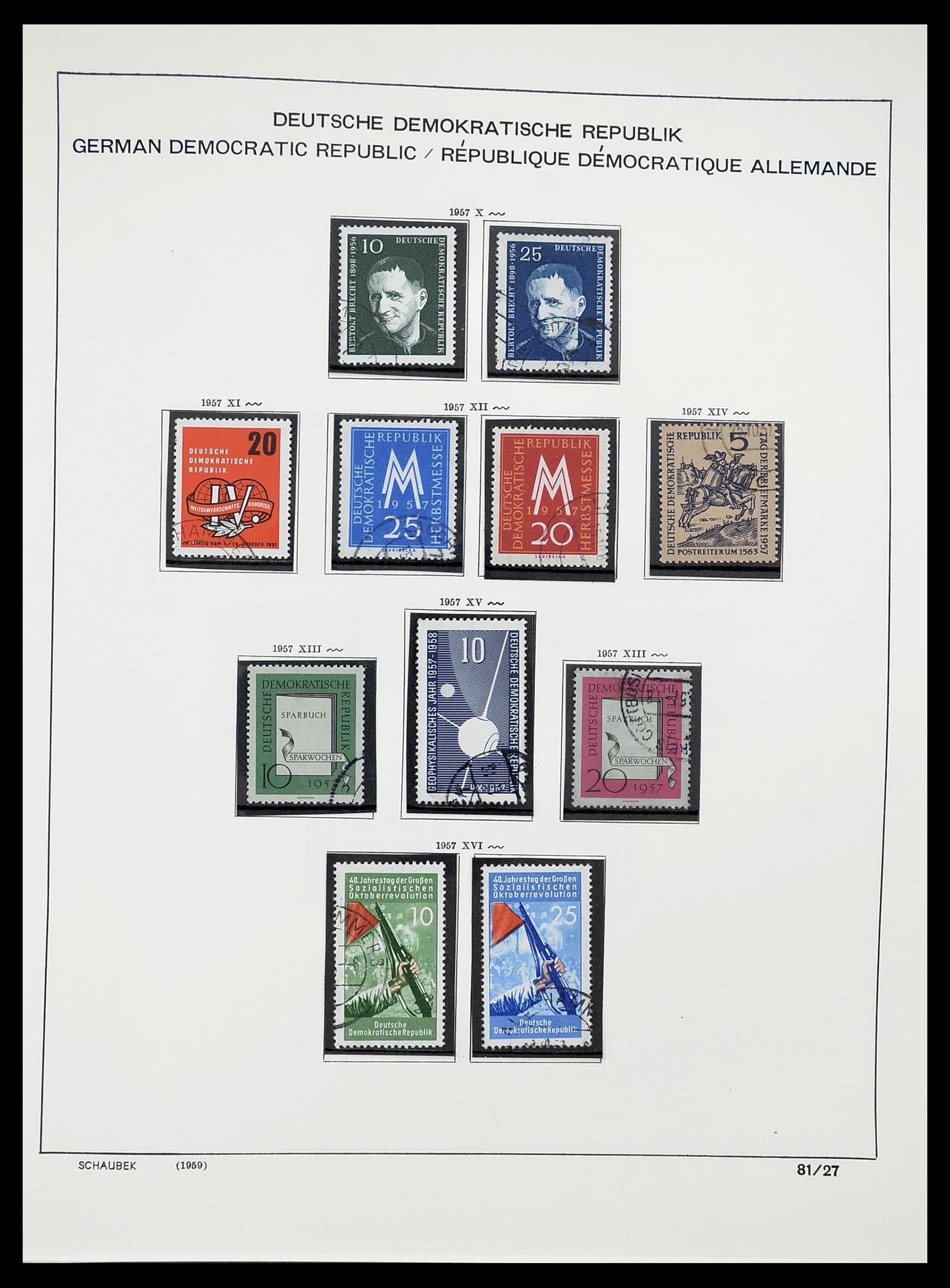 34602 028 - Postzegelverzameling 34602 DDR 1949-1971.