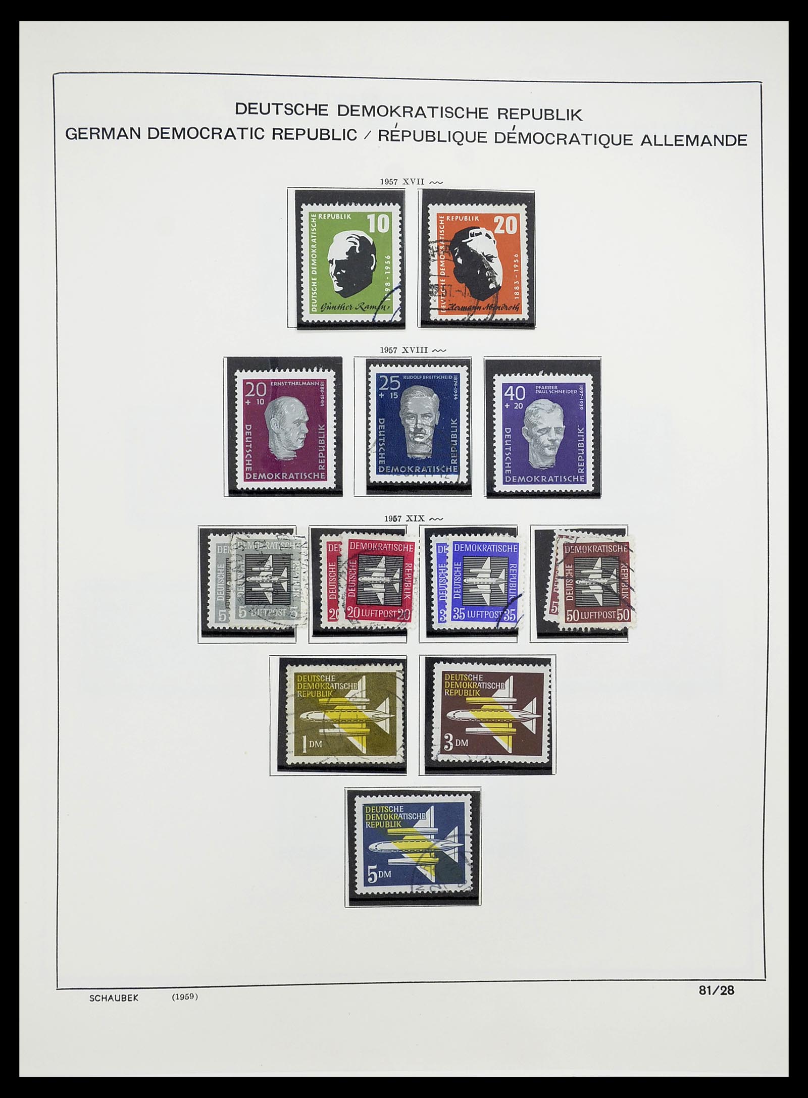 34602 029 - Stamp Collection 34602 GDR 1949-1971.