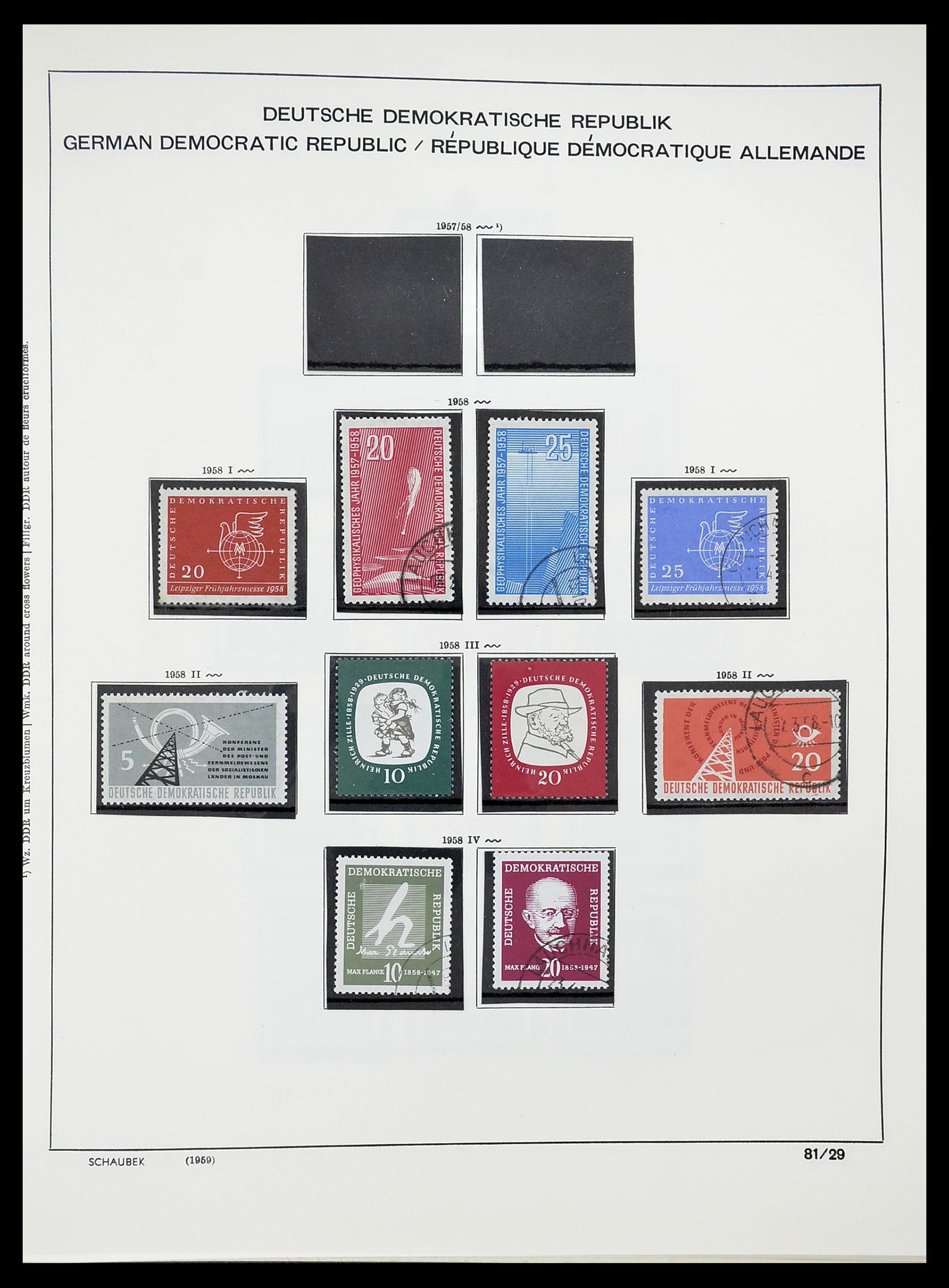 34602 030 - Stamp Collection 34602 GDR 1949-1971.