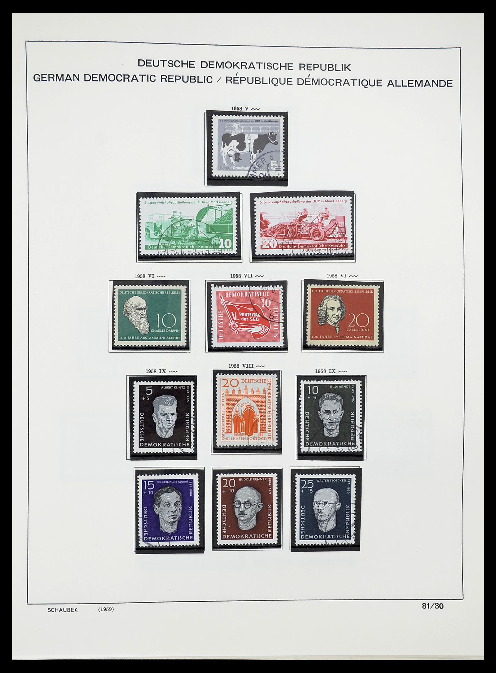 34602 031 - Postzegelverzameling 34602 DDR 1949-1971.
