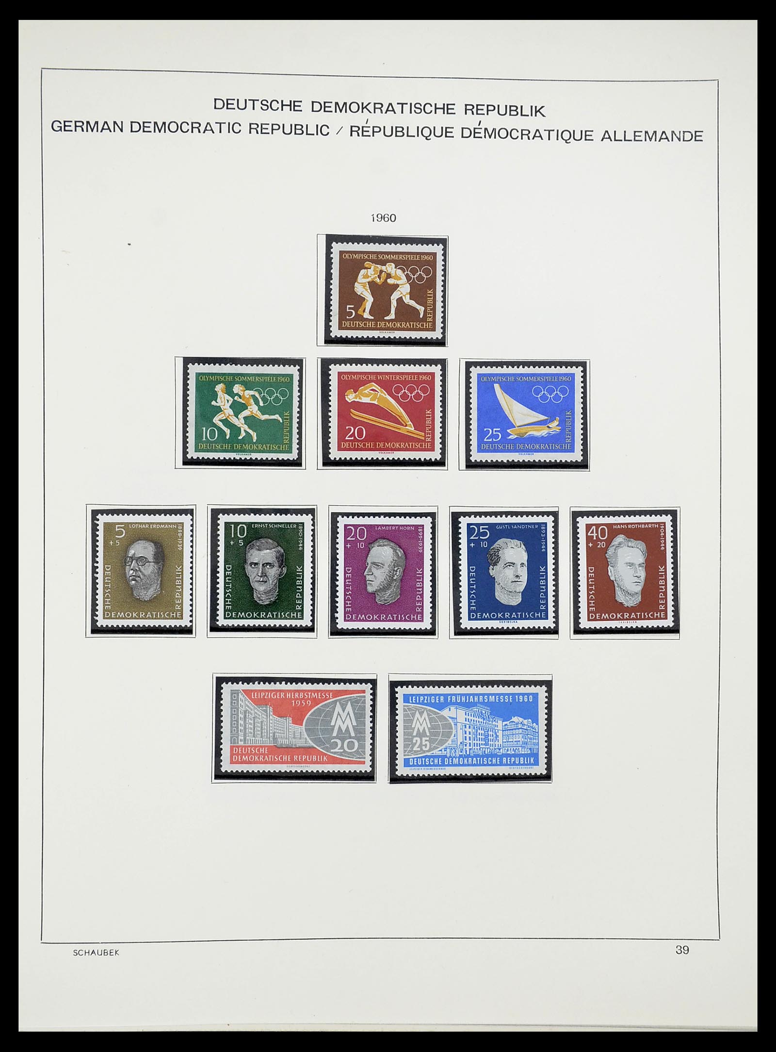 34602 040 - Stamp Collection 34602 GDR 1949-1971.