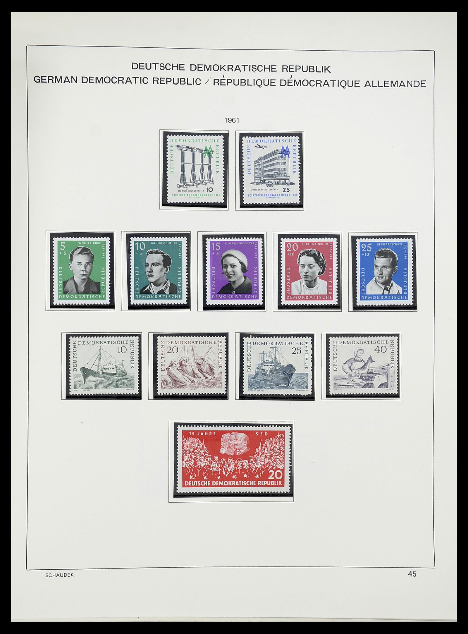34602 046 - Stamp Collection 34602 GDR 1949-1971.