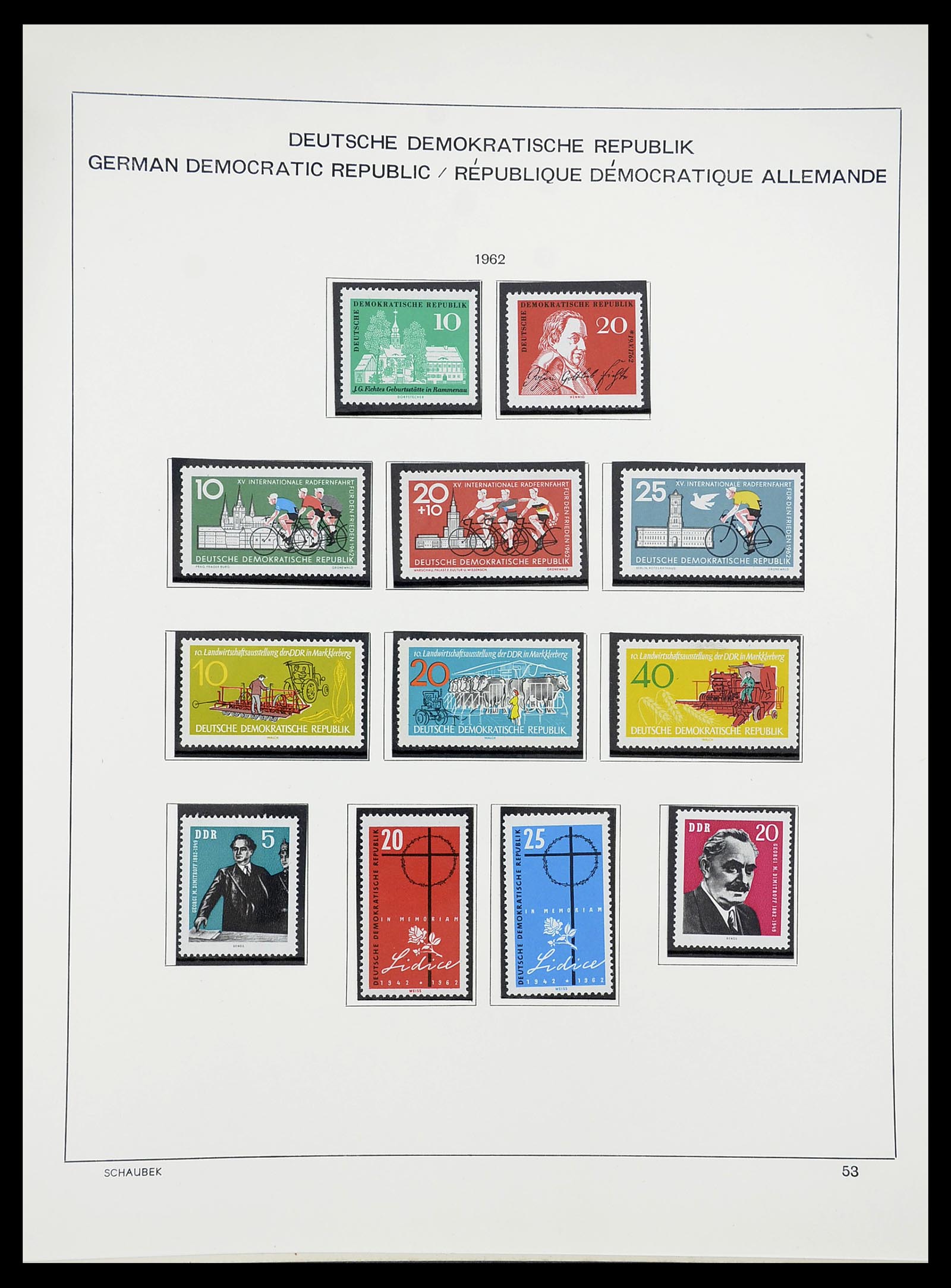 34602 055 - Stamp Collection 34602 GDR 1949-1971.