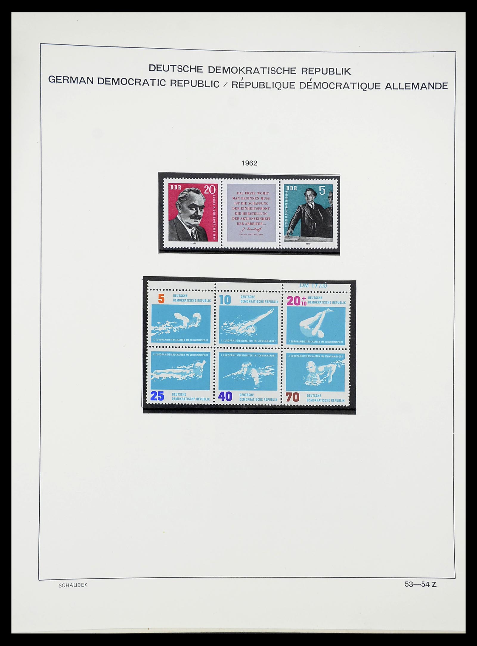34602 056 - Postzegelverzameling 34602 DDR 1949-1971.
