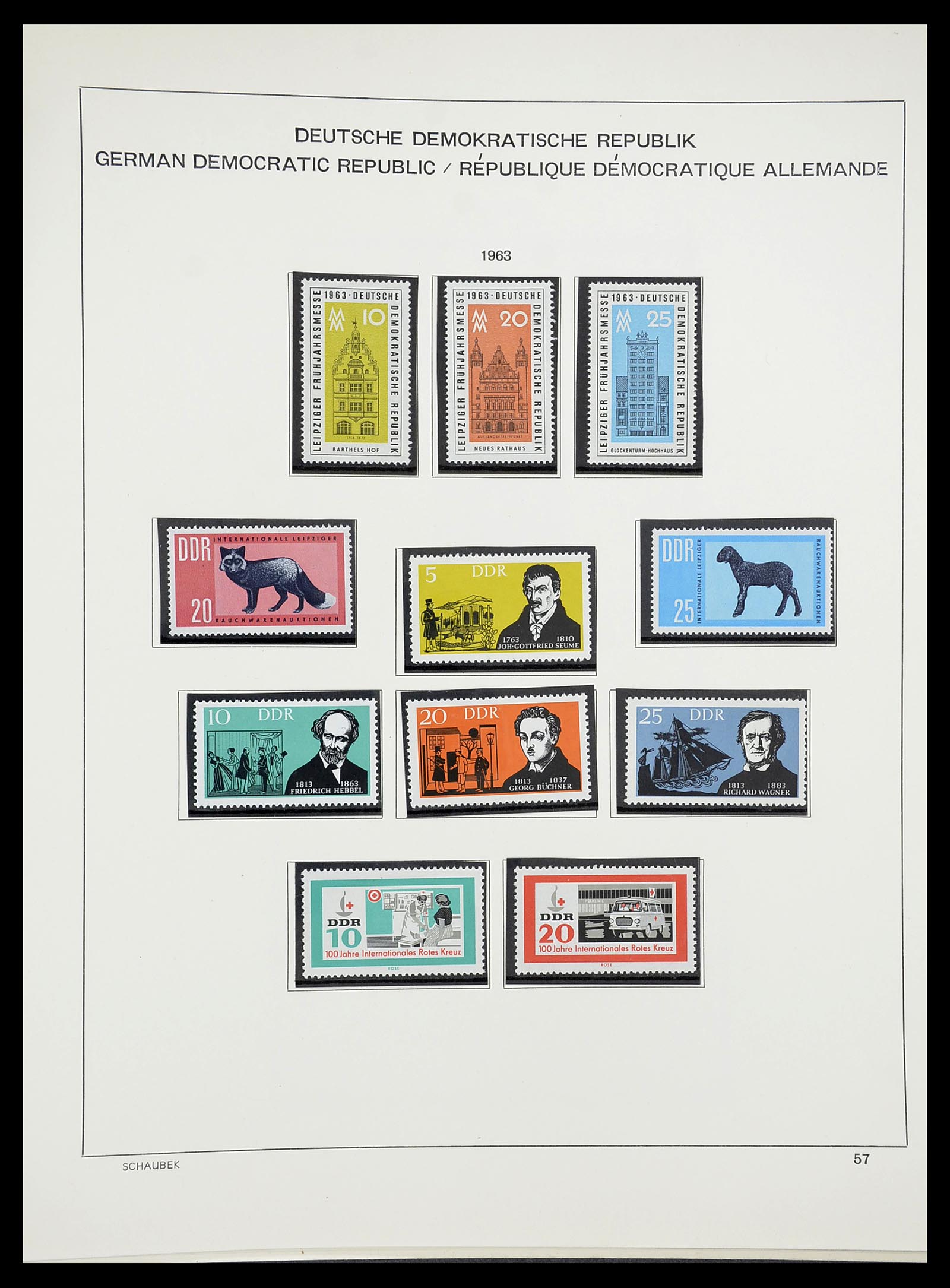 34602 060 - Postzegelverzameling 34602 DDR 1949-1971.