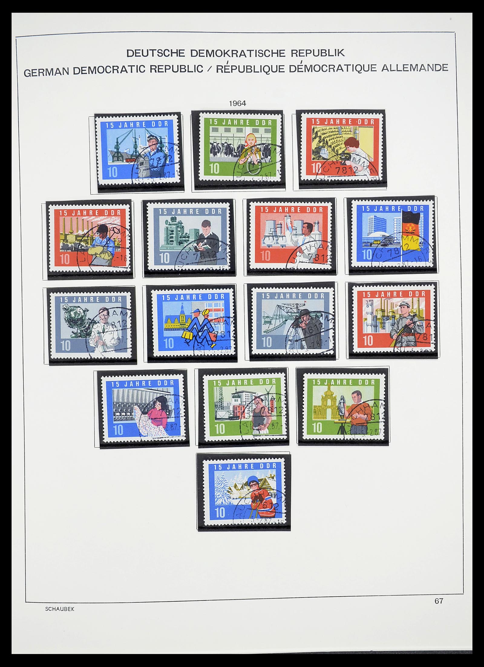 34602 073 - Stamp Collection 34602 GDR 1949-1971.