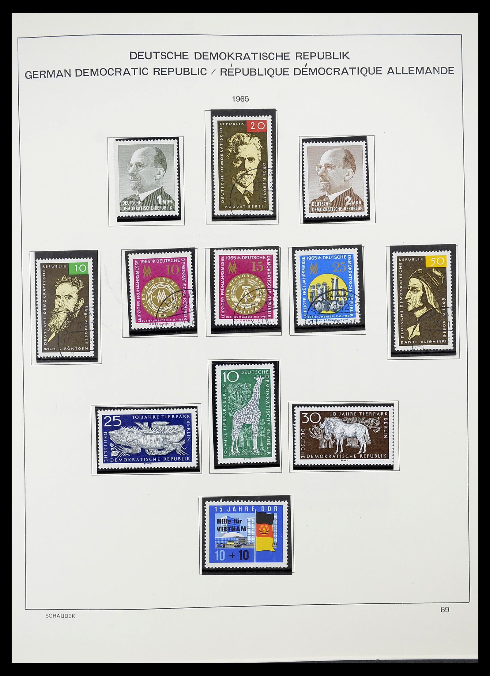 34602 075 - Stamp Collection 34602 GDR 1949-1971.