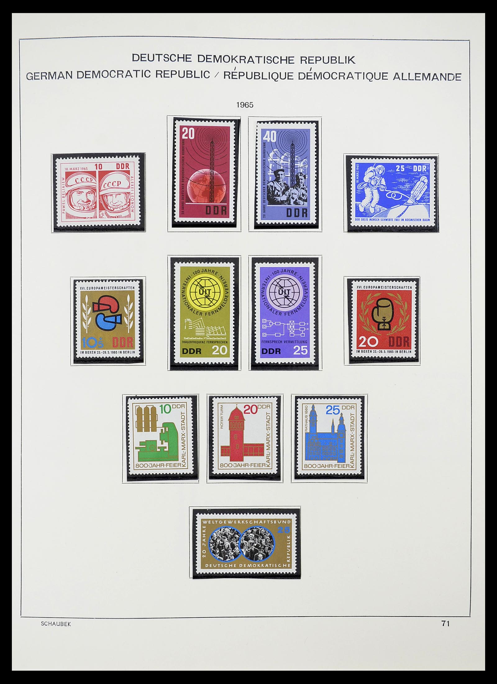 34602 077 - Postzegelverzameling 34602 DDR 1949-1971.