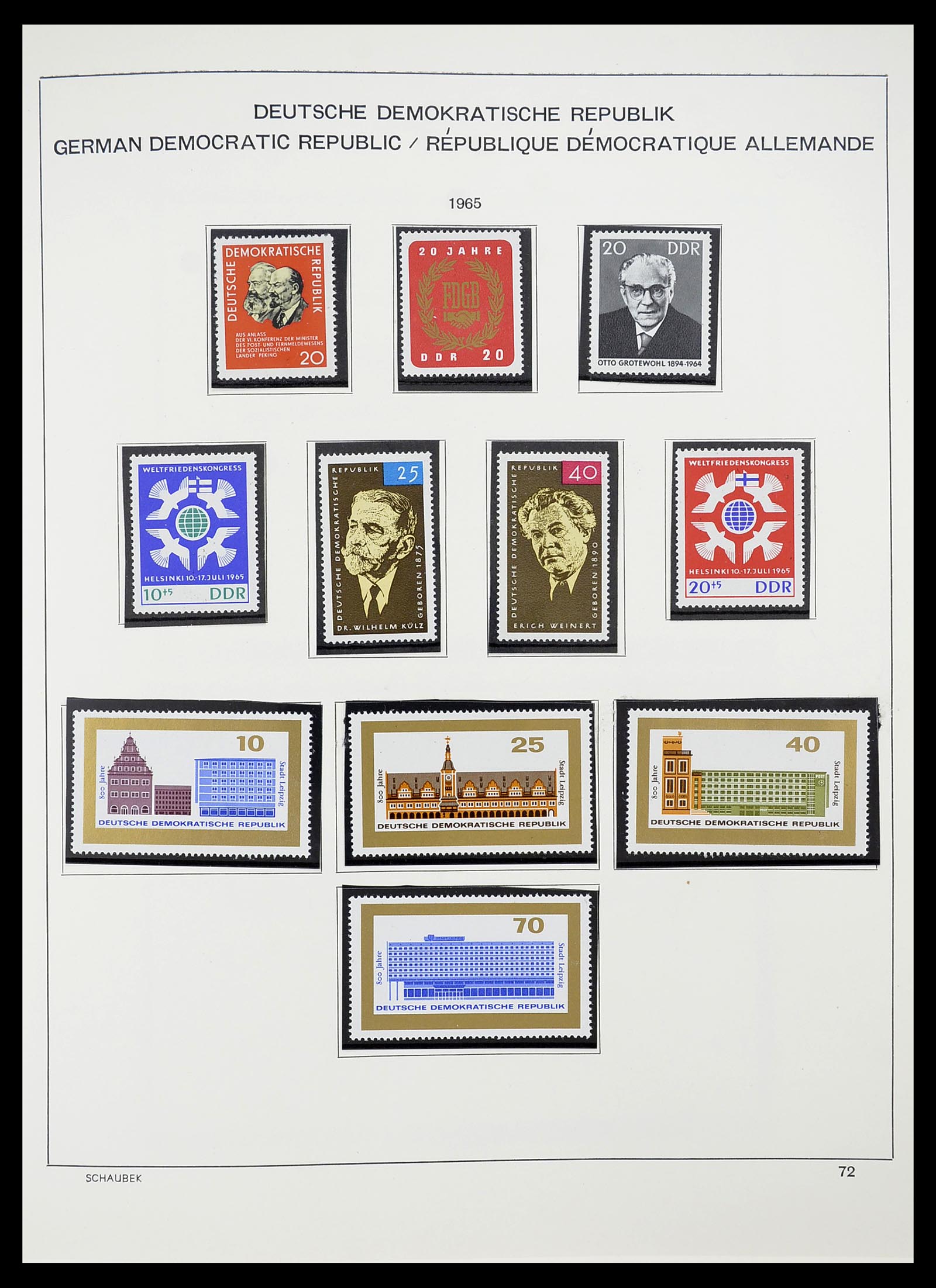34602 078 - Postzegelverzameling 34602 DDR 1949-1971.
