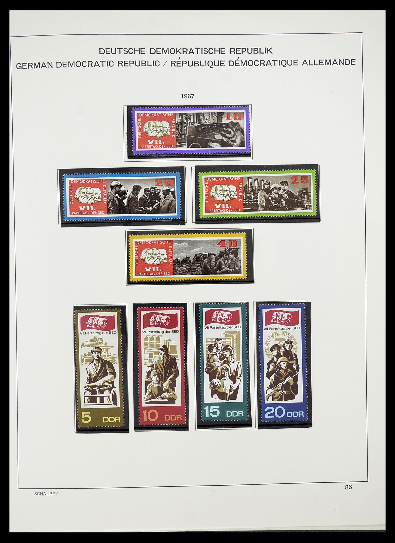 34602 096 - Postzegelverzameling 34602 DDR 1949-1971.