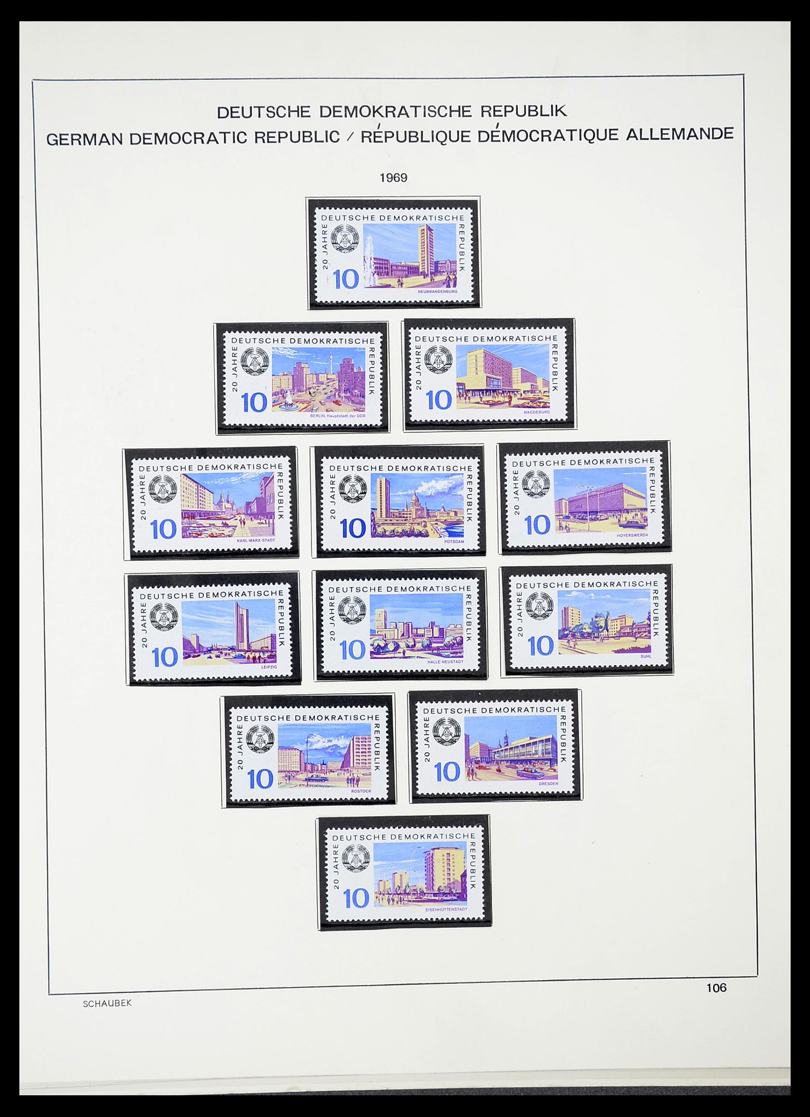 34602 122 - Postzegelverzameling 34602 DDR 1949-1971.