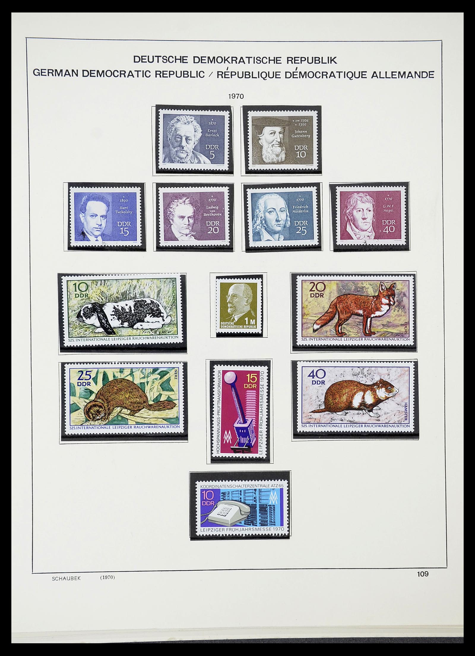 34602 127 - Postzegelverzameling 34602 DDR 1949-1971.